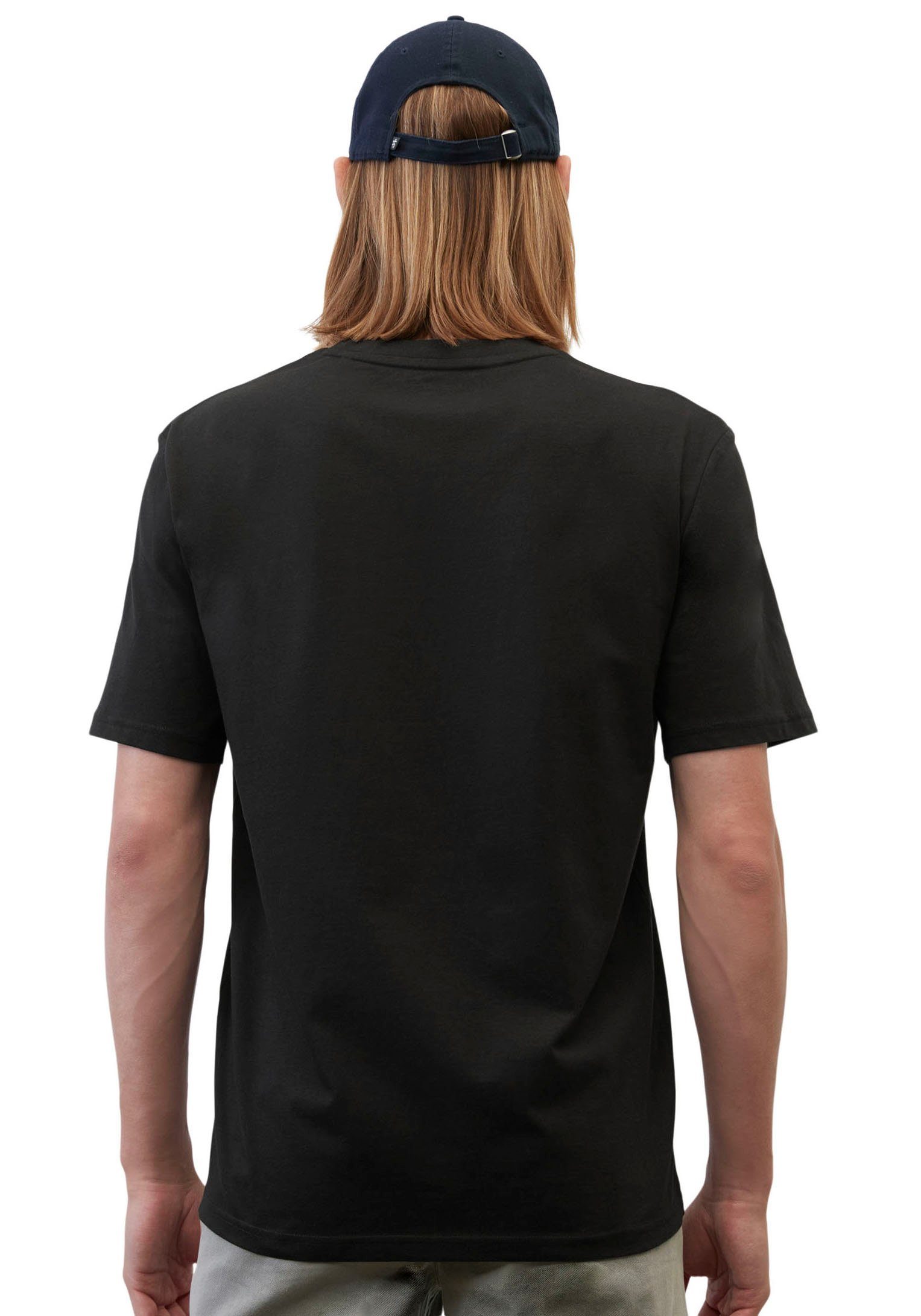 Marc O'Polo Logo-T-Shirt schwarz Bio-Baumwolle aus T-Shirt