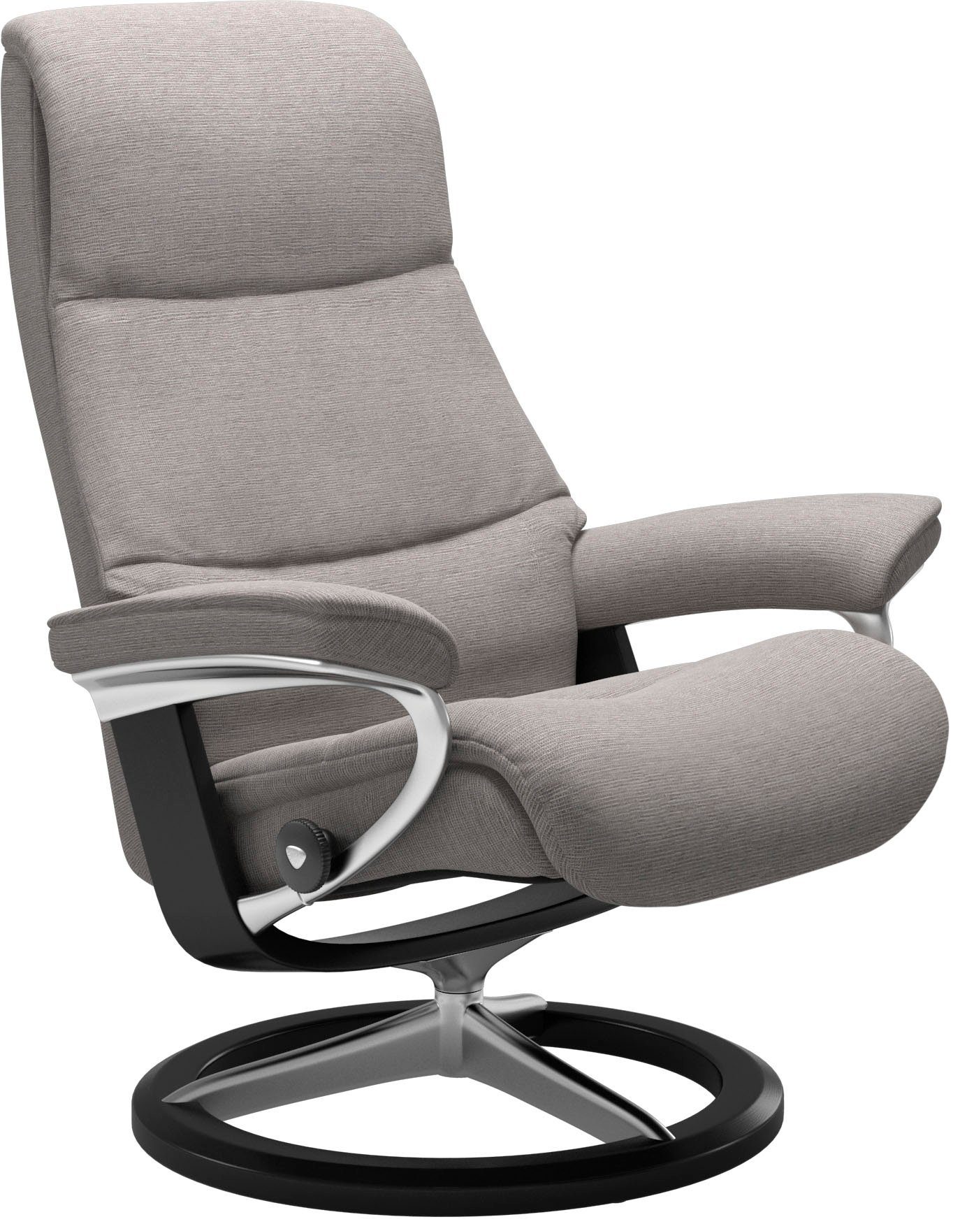 Signature Größe View, Base, Schwarz mit Stressless® Relaxsessel L,Gestell