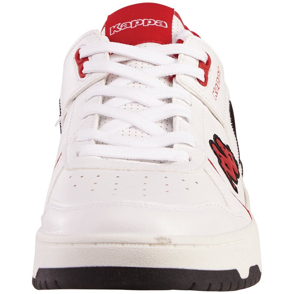 Kappa Sneaker mit - white-red Innensohle herausnehmbarer