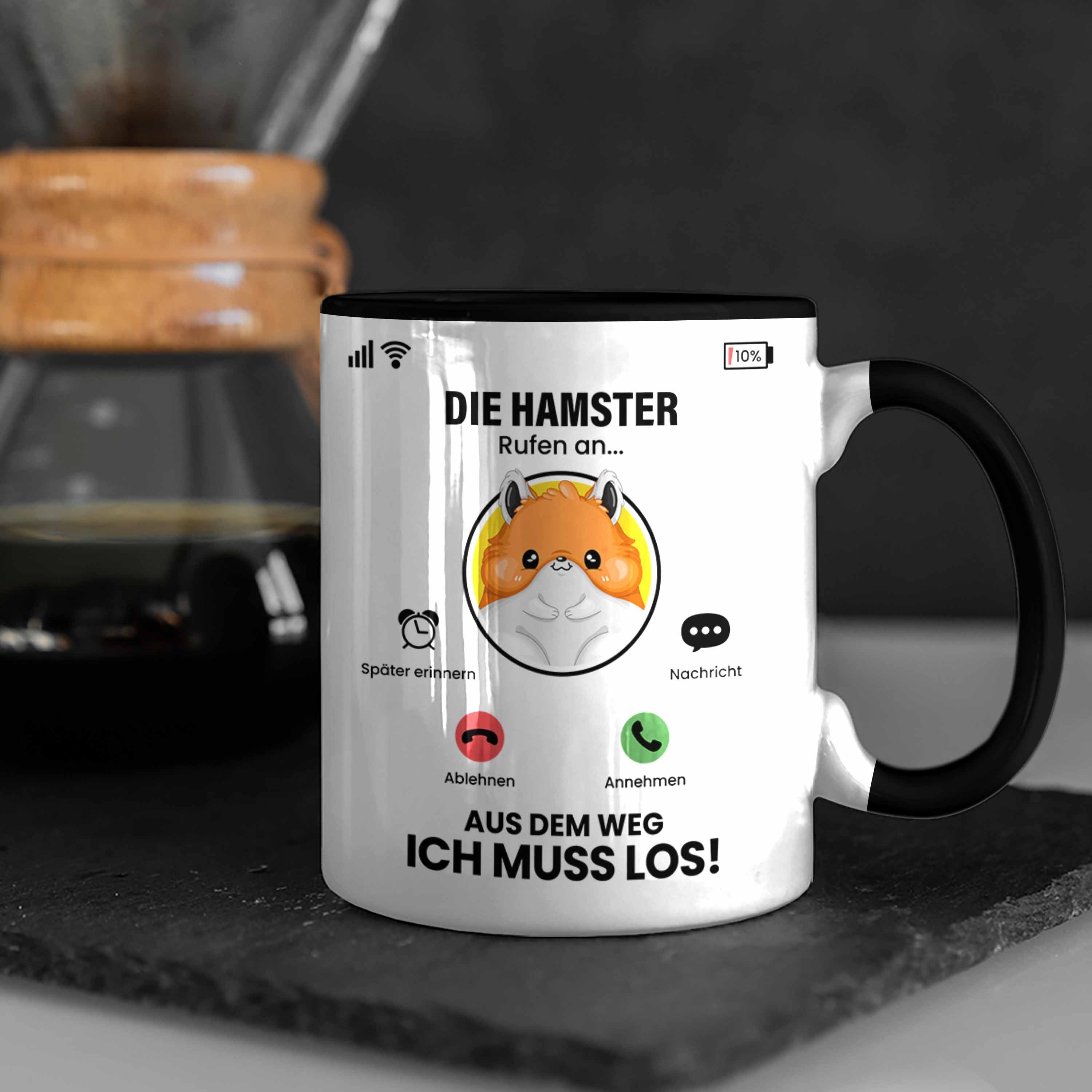 An Trendation Hamster Hamster Die Tasse Besitzer Rufen Geschenk Züchter Tasse Schwarz für Gesch