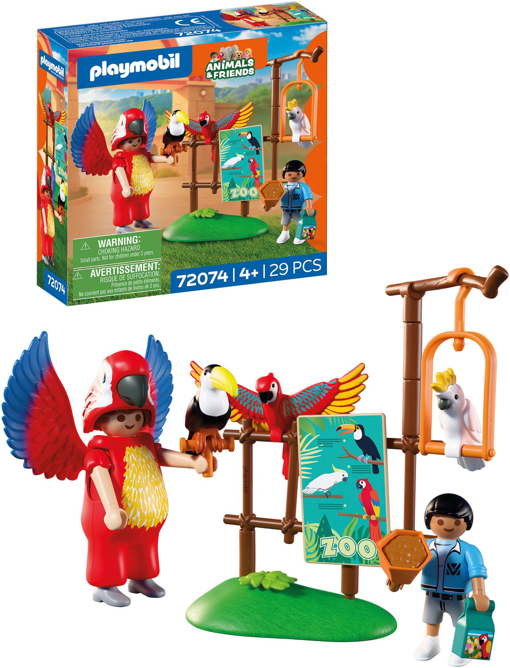 Playmobil® Zoo: Maskottchen (72074), Animals & Friends Konstruktions-Spielset, (29 St)
