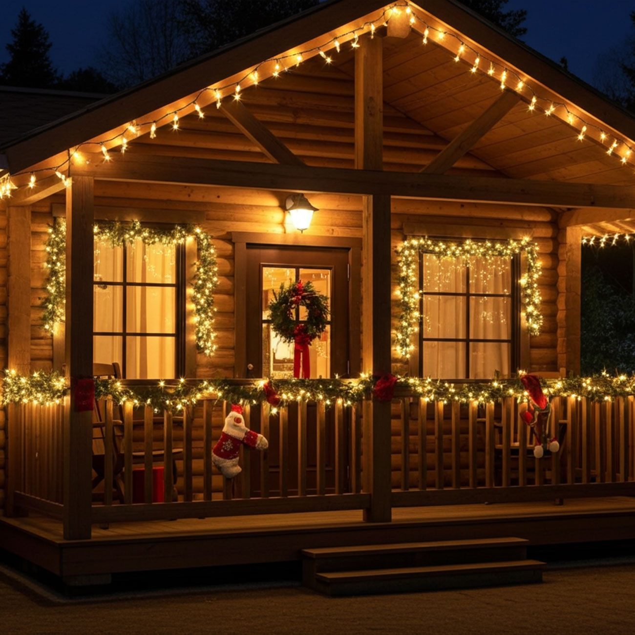 shop'n smile ideoon LED-Lichterkette LED-Lichterkette 24m warmweiß 320 LEDs IP44 außen & innen Netzbetrieb, 24m lang, 320 LEDs mit 7,5cm Abstand & extra 10m Zuleitung