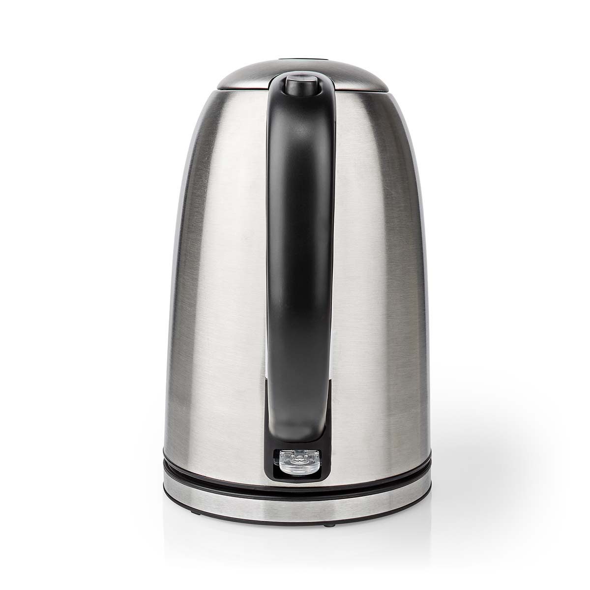 Nedis Wasserkocher KAWK350EAL, 2.7 l, 2200 W, Edelstahl, 360° drehbar, verdecktes Heizelement, Trockengehschutz
