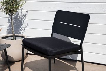 ebuy24 Gartenlounge-Set 2er Set Lina Loungestuhl schwarz., (1-tlg)