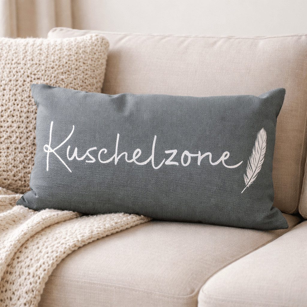 Bada Bing Dekokissen Dekokissen "Kuschelzone" - ca. 53 x 31 cm – Bild 2 von 5