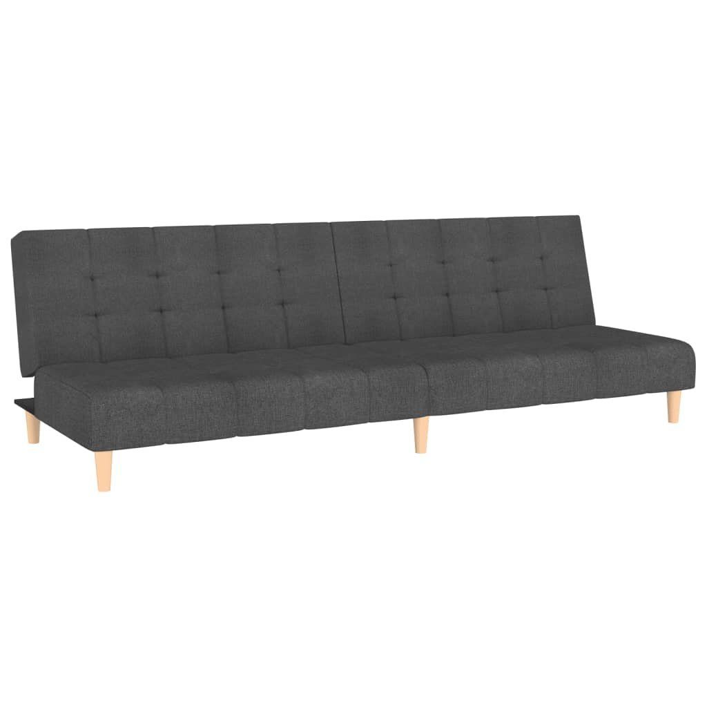 Schlafsofa Dunkelgrau Stoff furnicato 2-Sitzer