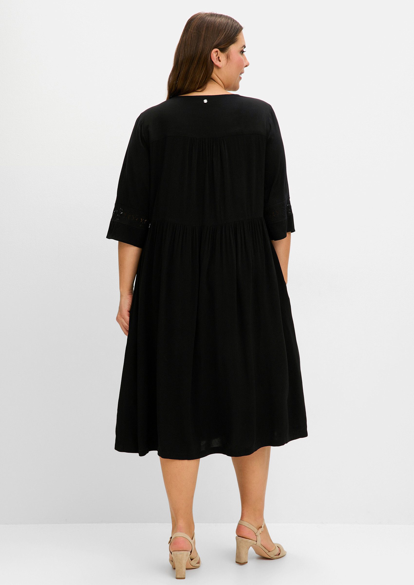 Sheego Etuikleid Blusenkleid 3/4-Arm günstig online kaufen