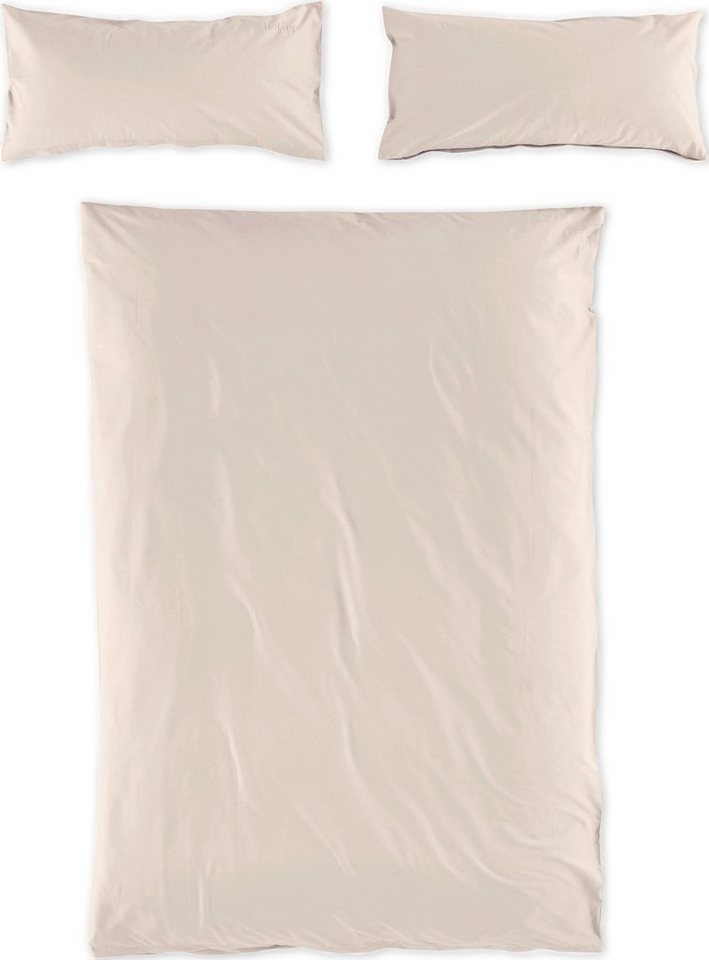 Bettwäsche Anisa in Gr. 135x200 oder 155x220 cm, LeGer Home by Lena Gercke,  Renforcé, 2 teilig, Bettwäsche aus Baumwolle, unifarbene Bettwäsche mit  Reißverschluss