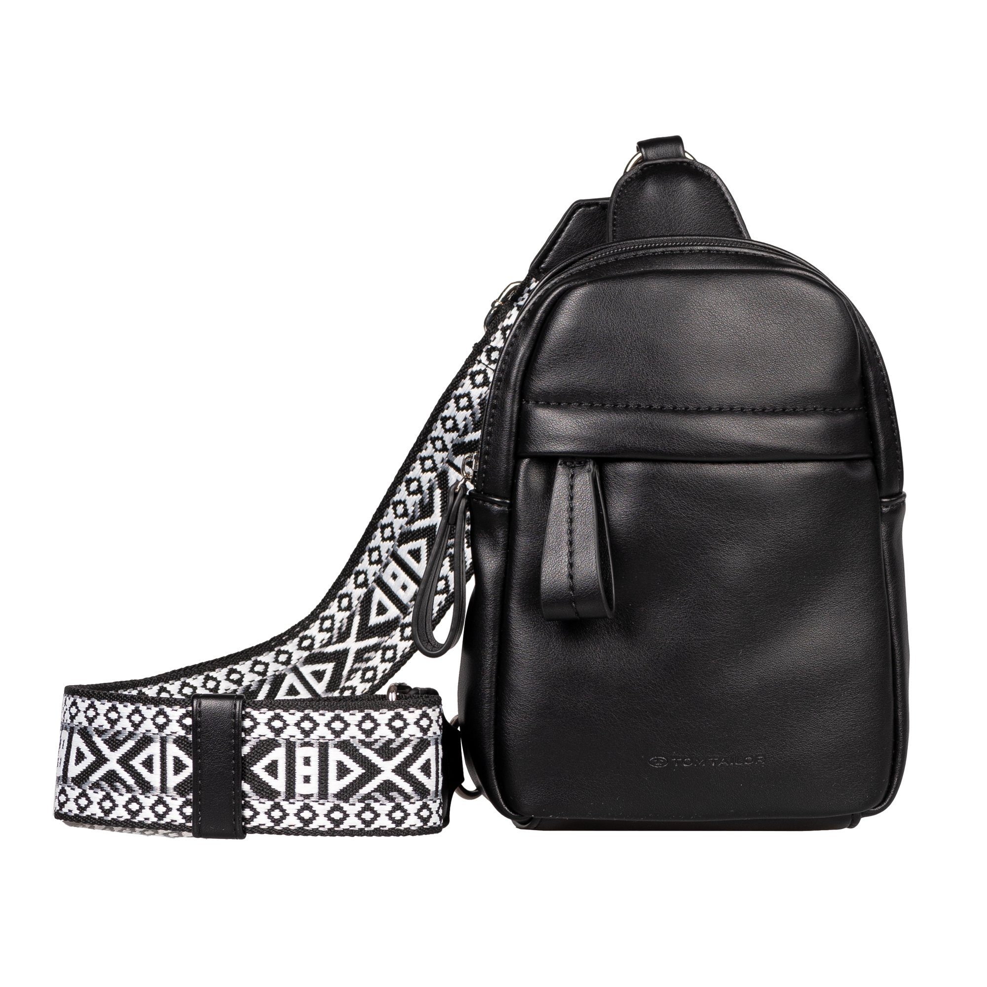TOM TAILOR Cityrucksack Palina, aus weichem Lederimitat mit effektvollem Schulterriemen