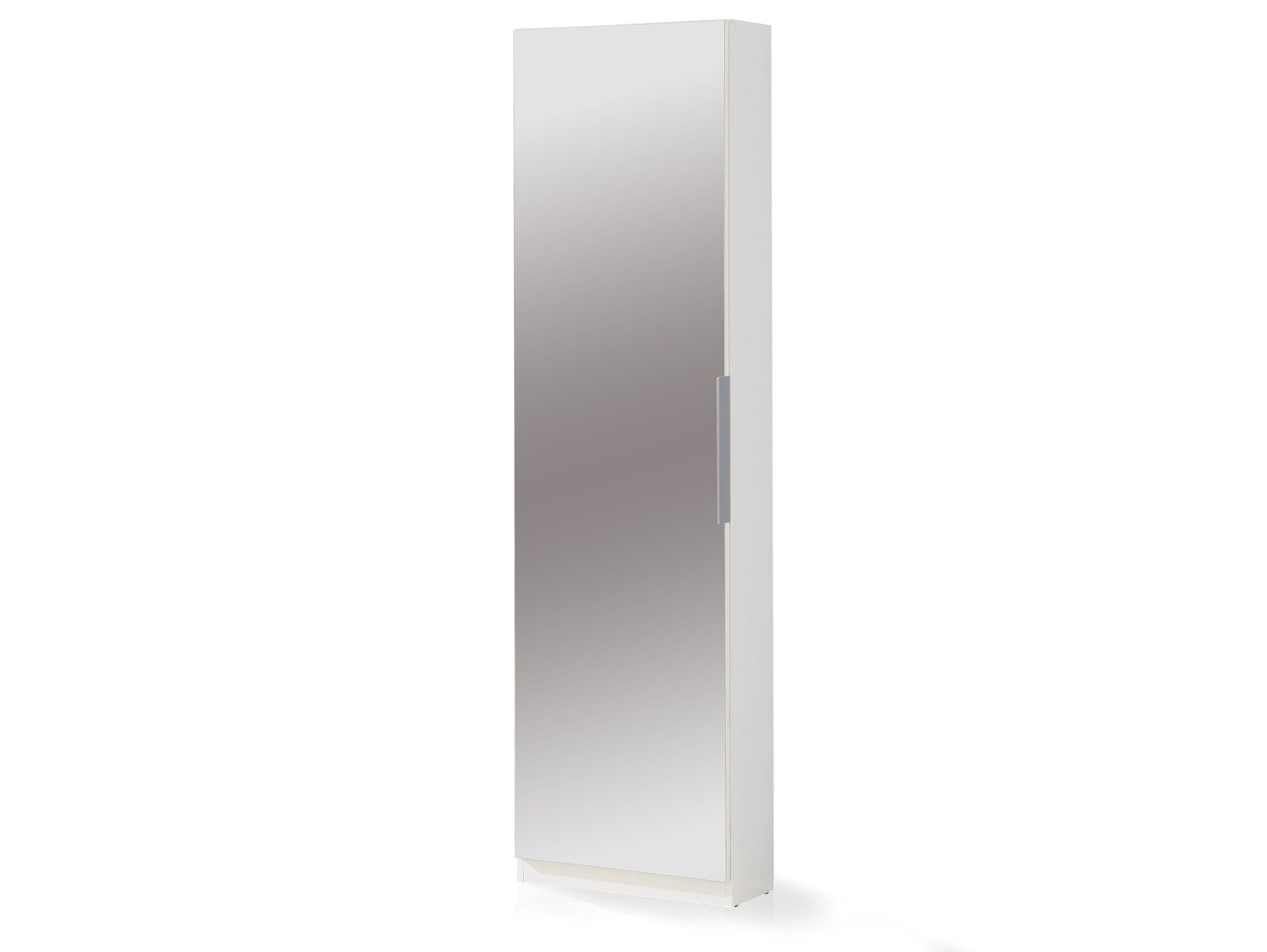 Spiegeltür, Material Dekorspanplatte Weiss Moebel-Eins Schuhschrank mit Schuhschrank KAIRON