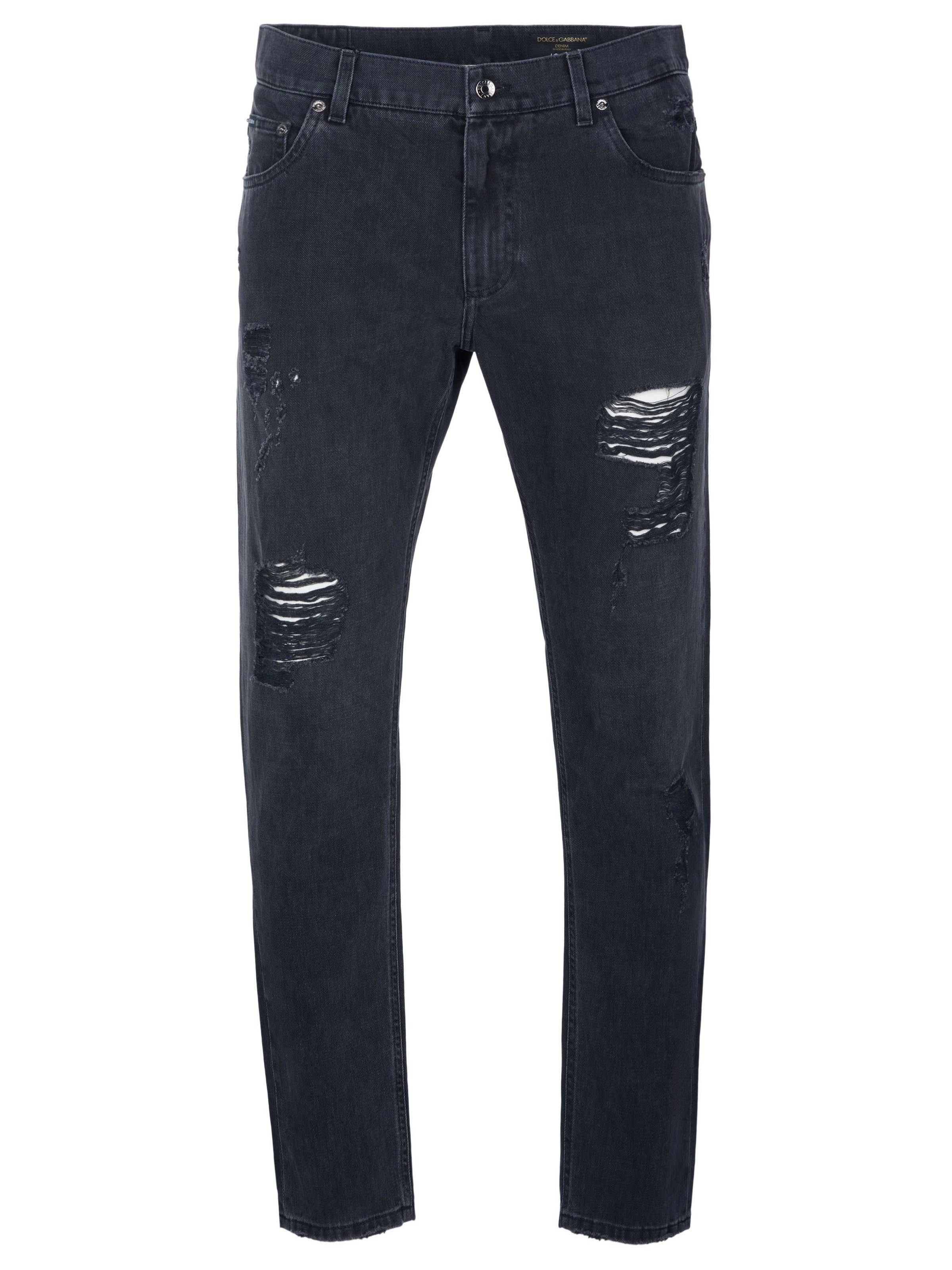 DOLCE & GABBANA Straight-Jeans Dolce & Gabbana Jeans dunkelgrau