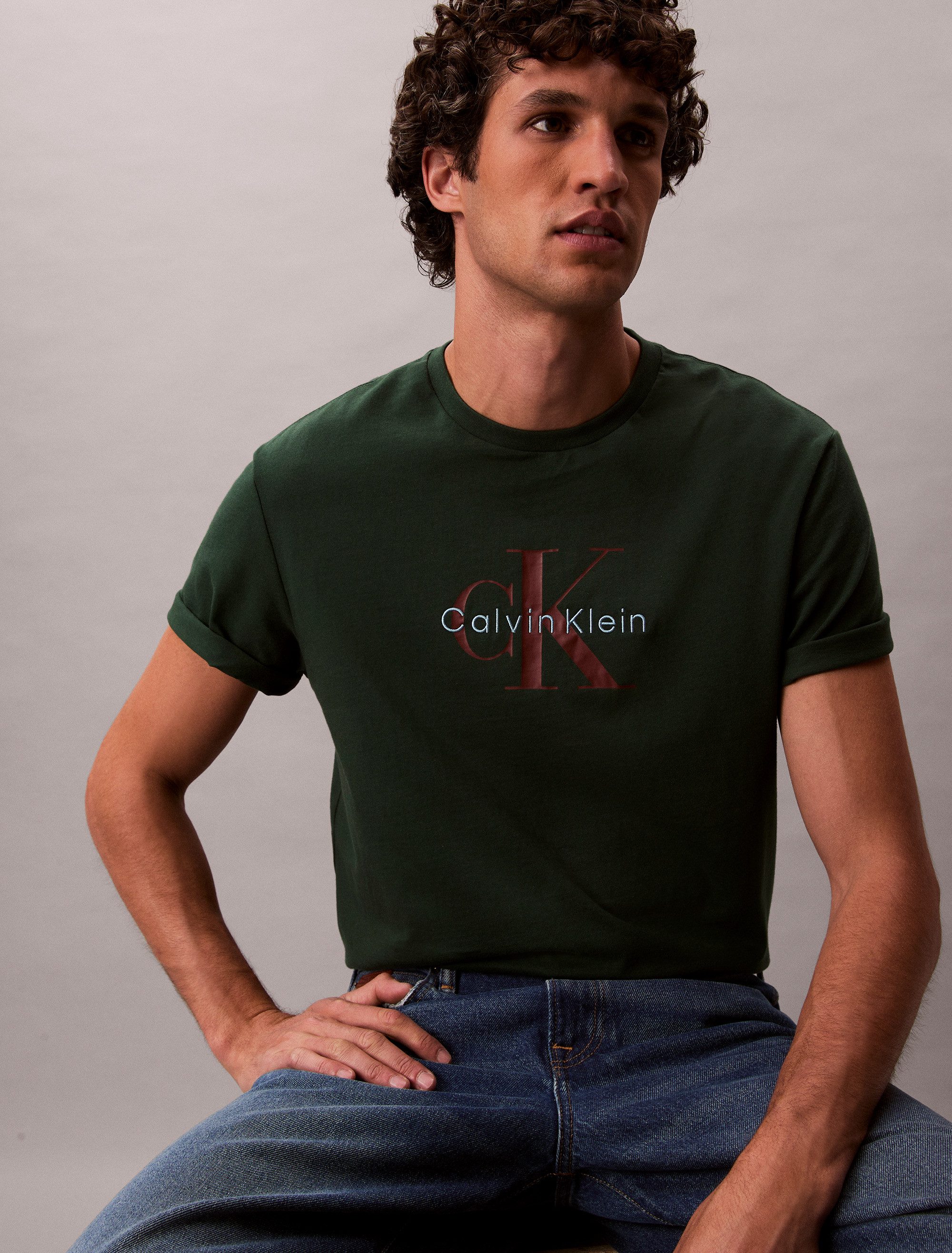 Calvin Klein Jeans T-Shirt SS Hero Monologo Tee 20s Mit Rundhalsausschnitt, günstig online kaufen