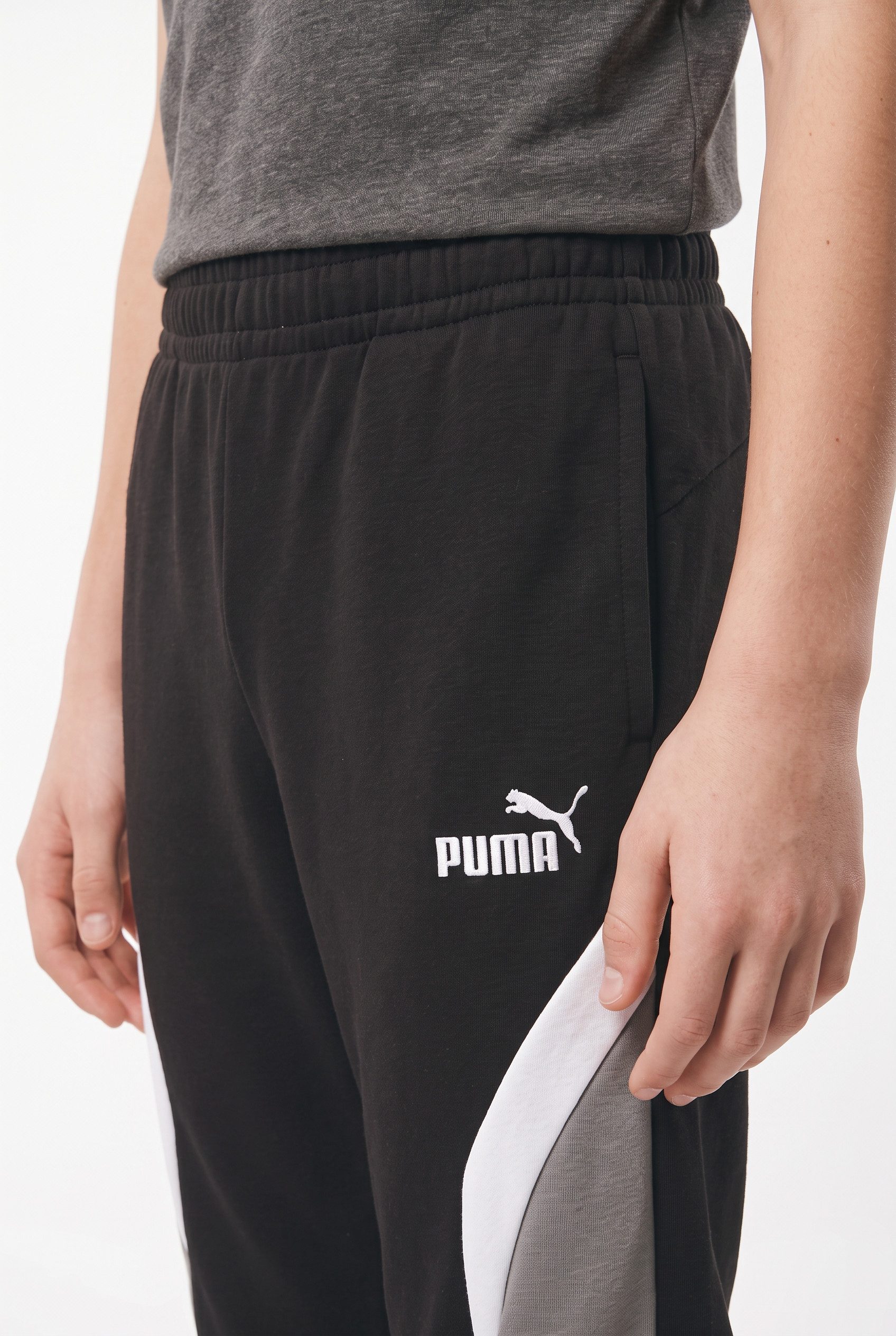 PUMA Trainingshose ESS BLOCK SWEATPANTS FL B Regular Fit, für Sport und Freizeit, sportlicher Stil – Bild 3 von 5