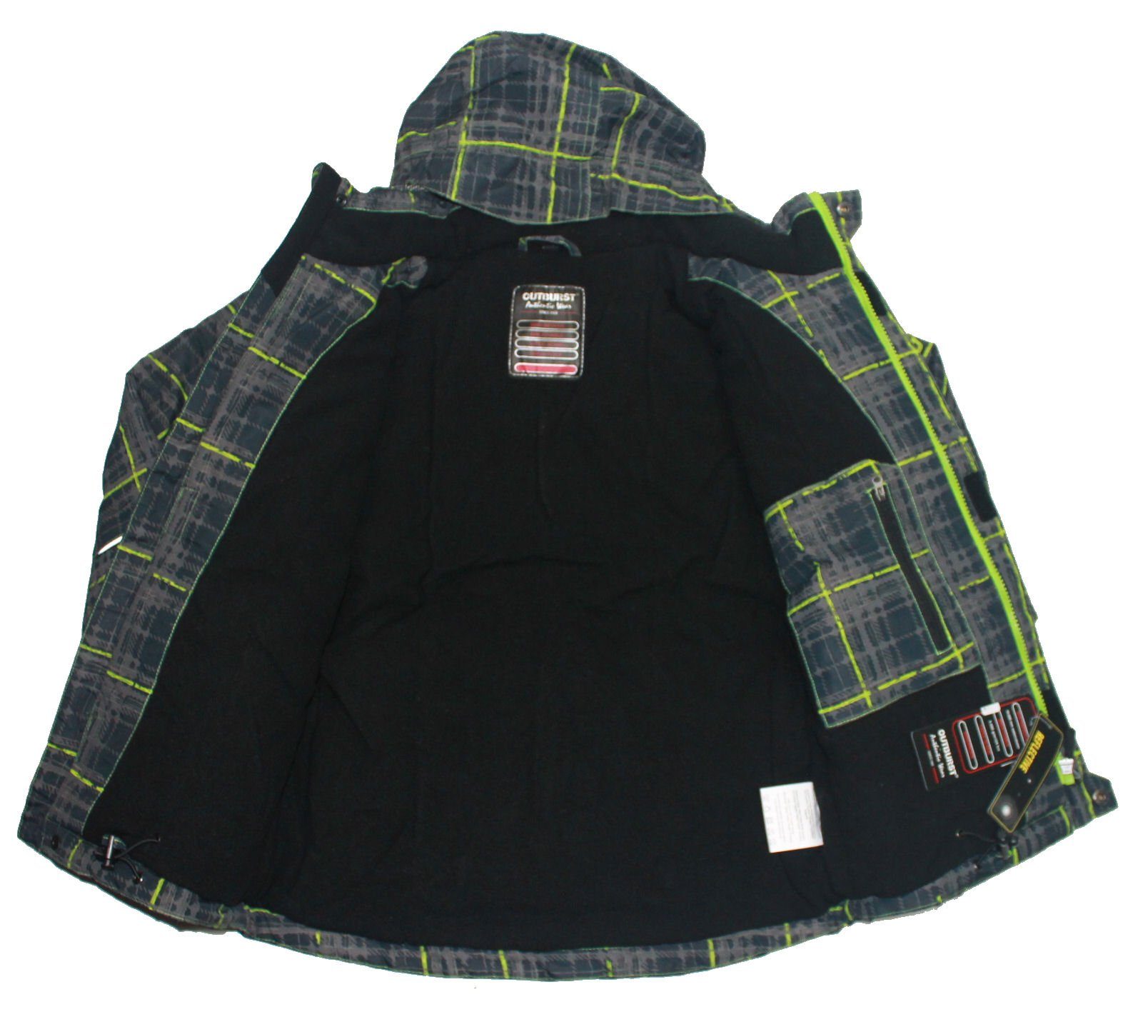 Outburst Funktionsjacke Outburst Jungen Funktionsjacke karo anthrazit (kein Set)