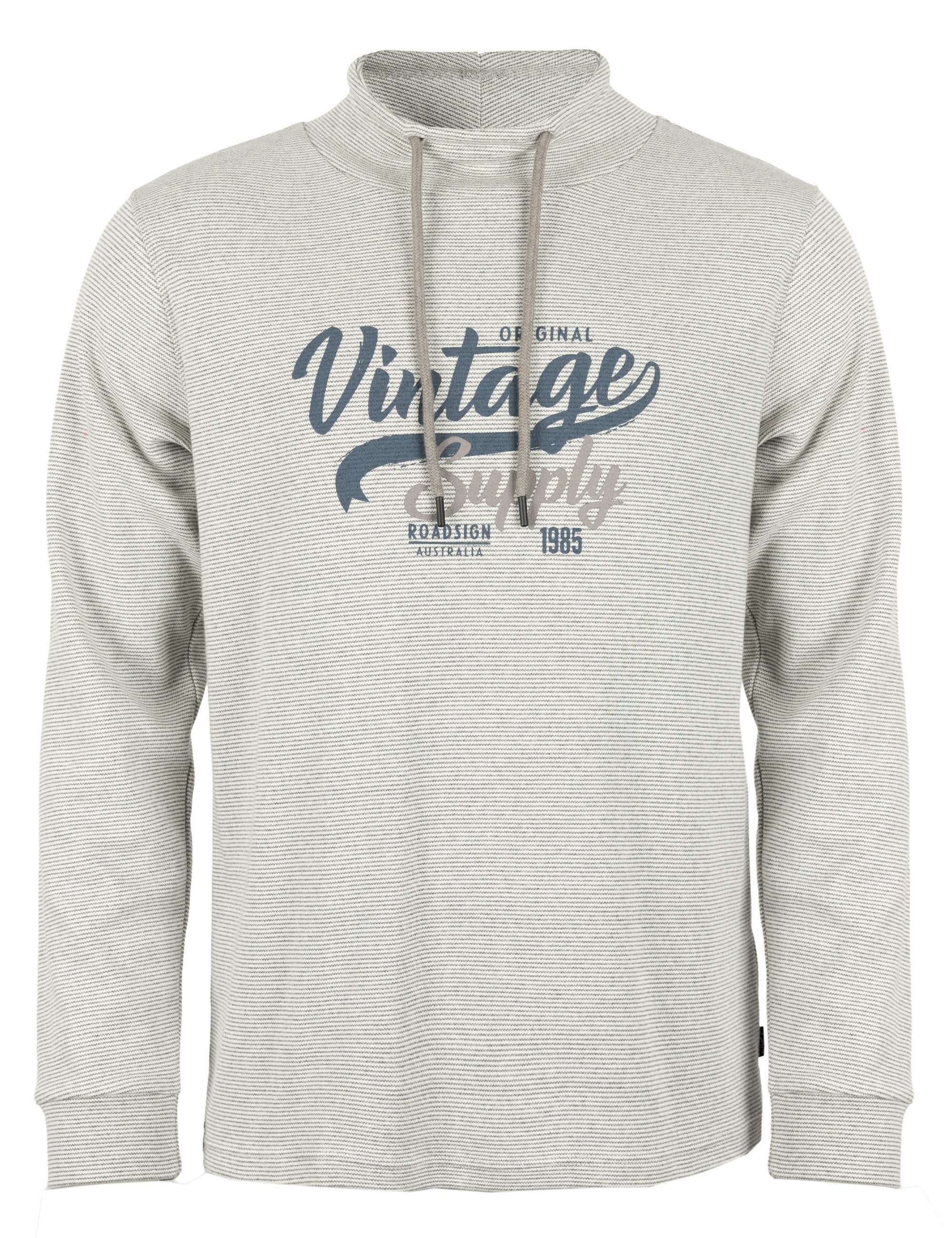 ROADSIGN australia Langarmshirt Stripe Collar (1, 1-tlg., 1) gestreifter Sweater für stilvolle Herbstlayer-Looks