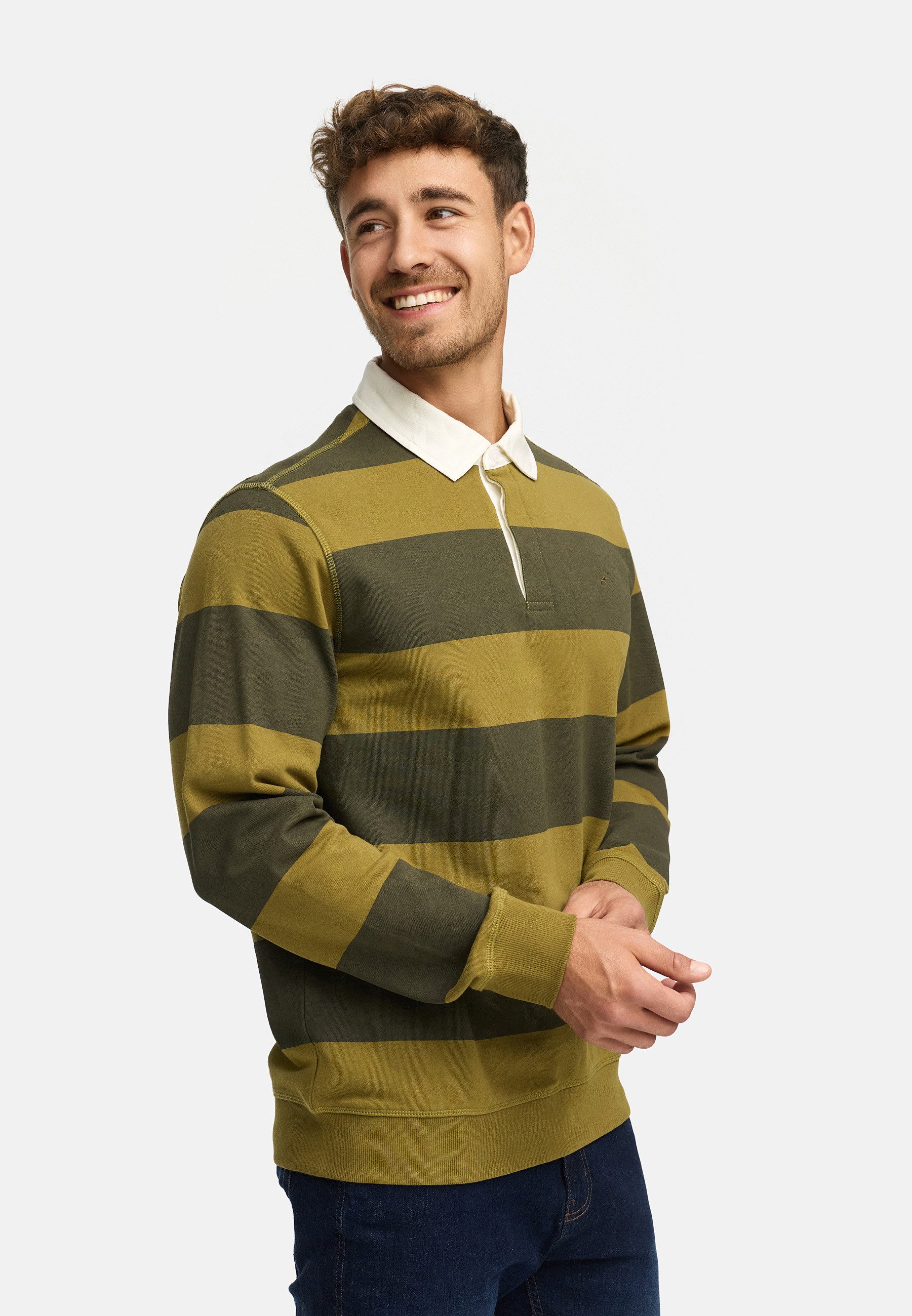 Indicode Sweater Herren INDinaro Shirt Langarm Herrenshirt (Langarmshirt) Klassisches Herren-Langarmshirt aus Baumwolle