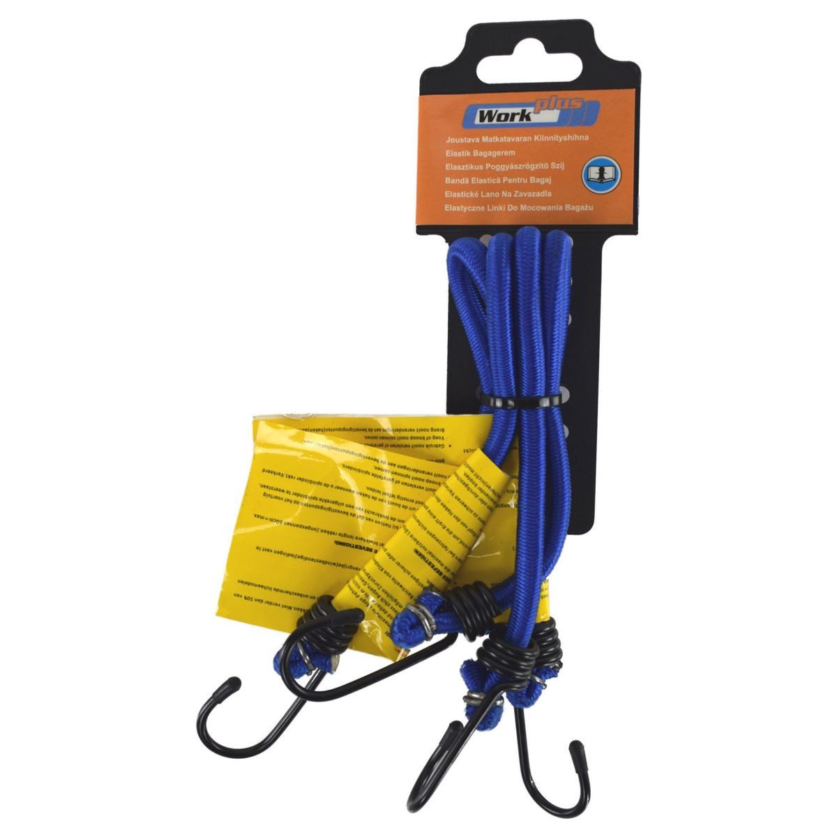 Work plus Seil Spanngummibänder 2er Set je ca. 60 cm mit Metallhaken Expanderseil (2-tlg), elastisch