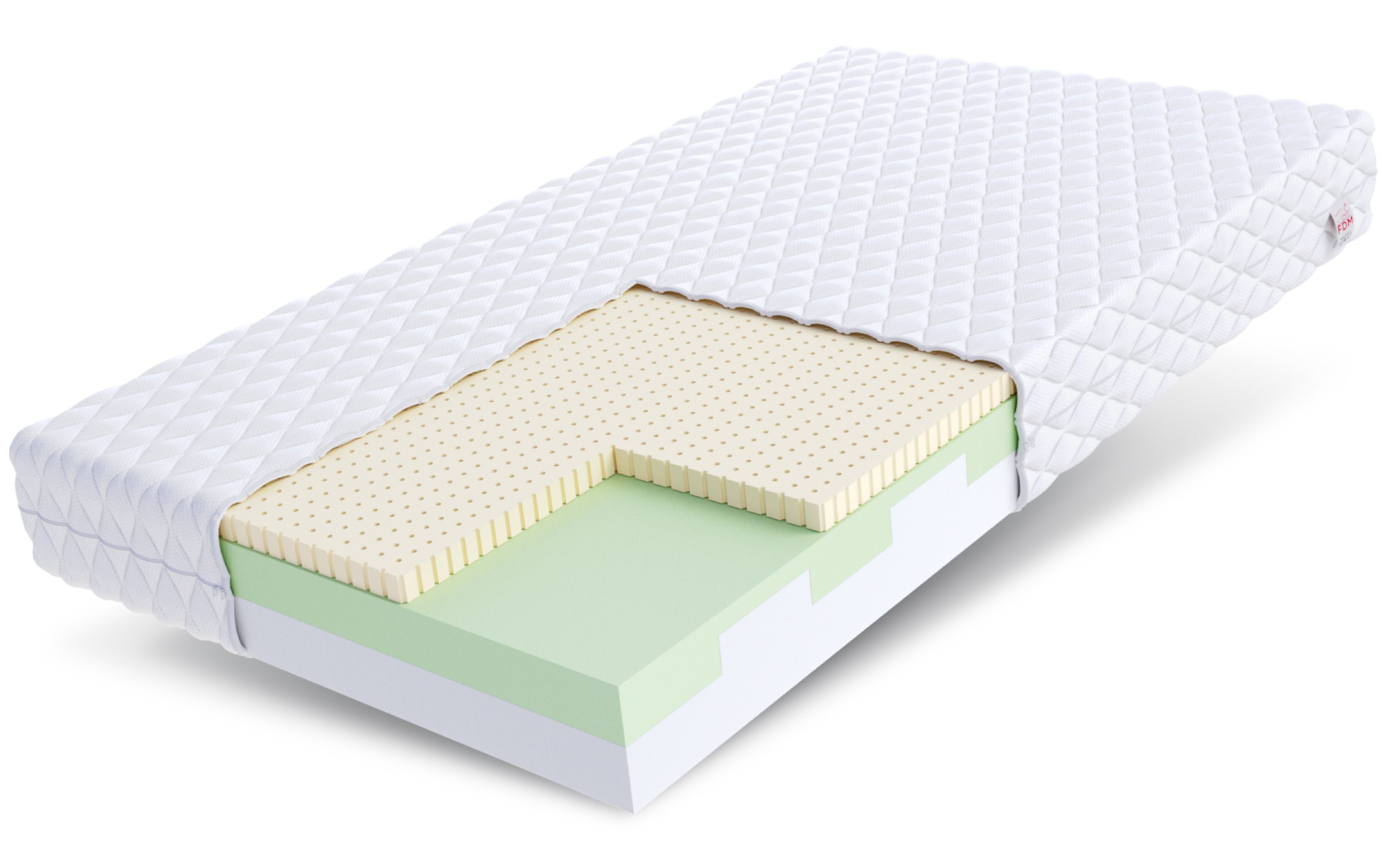 Kaltschaummatratze BITONTO Matratze H2 H3 80/90/100/120/140/160/180x200 cm Premium Bezug, FDM, 15 cm hoch, (allergiker geeignet), Wendematratze mit zwei unterchiedlich festen Liegeseiten, 7 Zonen