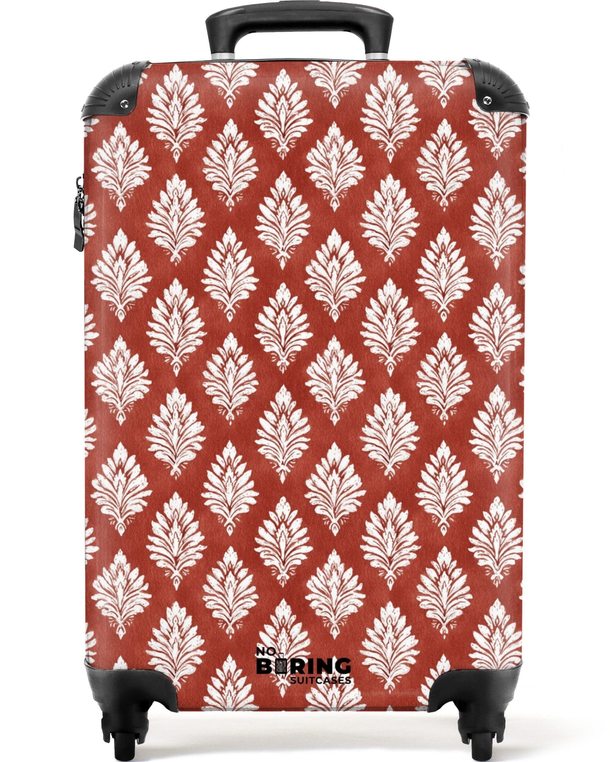 Hartschalen-Trolley Barockdruck rot 55x35x20cm