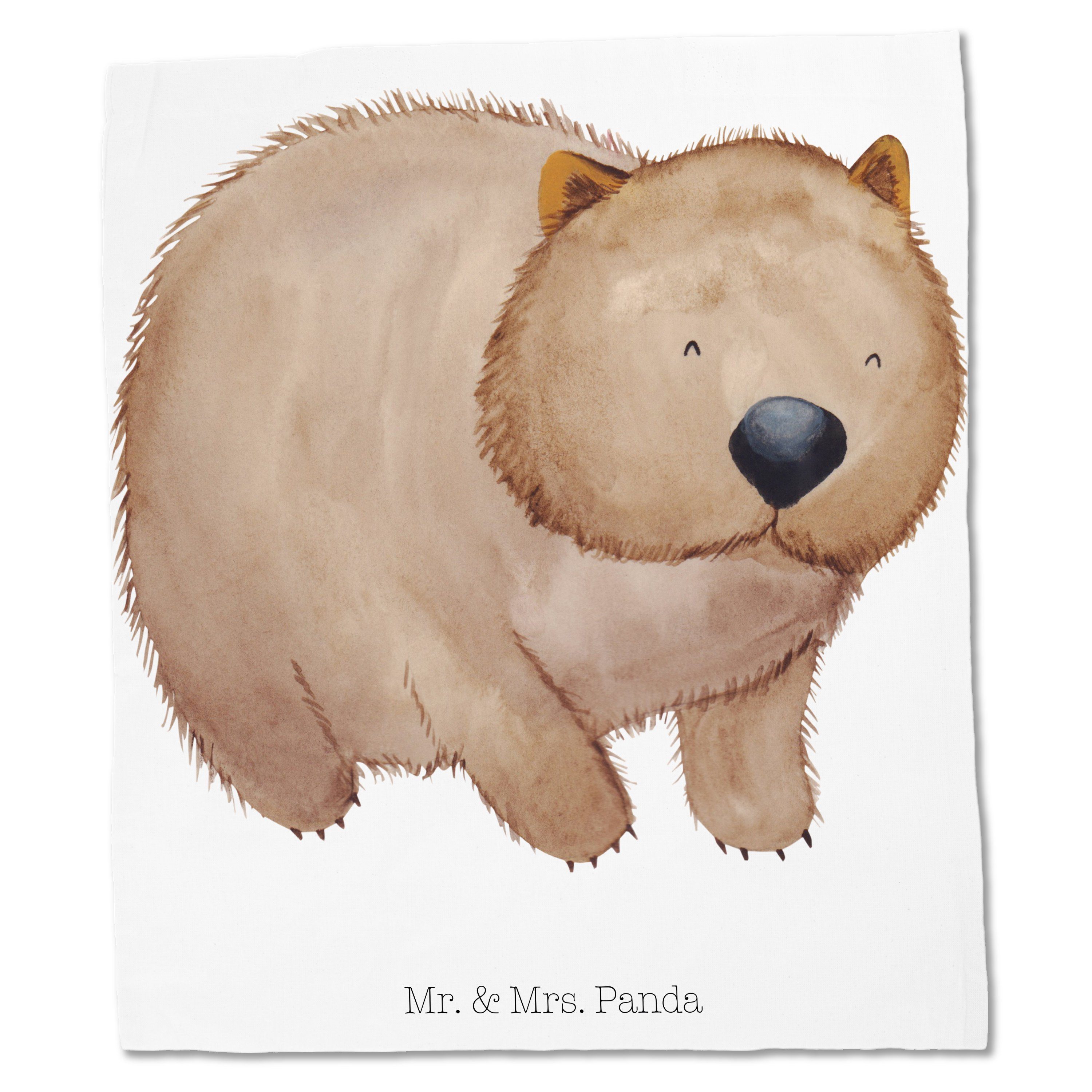 (1-tlg) Weiß Gute Mr. - - Geschenk, Einkaufstasche, Jutebeutel, & Tragetasche Beu Wombat Panda Mrs. Laune,