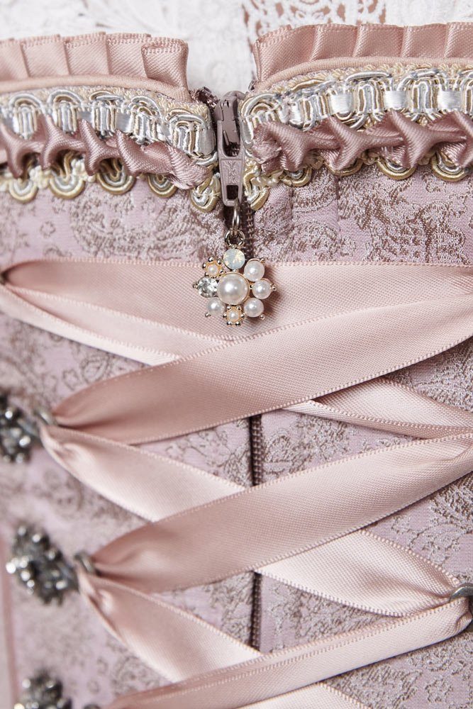 KRÜGER COLLECTION Dirndl 'Enid' Traditionell 114265, Rosa - 70cm – Bild 5 von 5