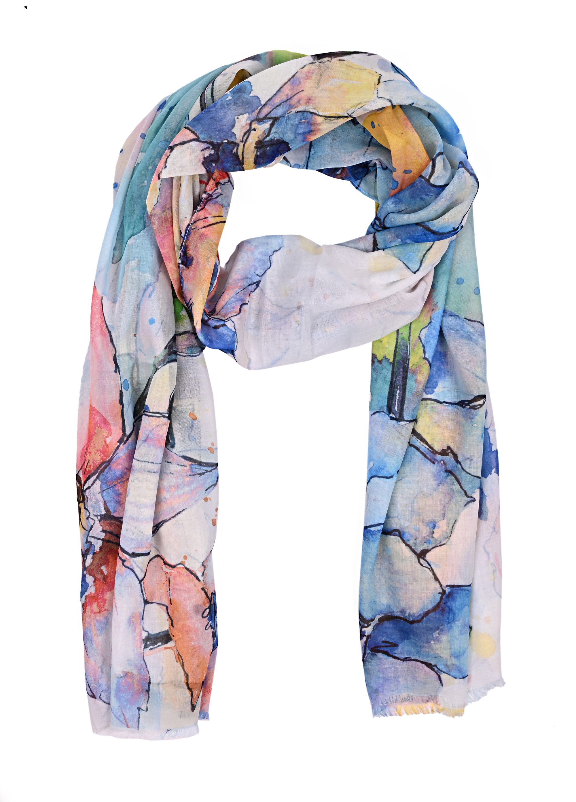 Modeschal Eleganter Sommer Damenschal Truda