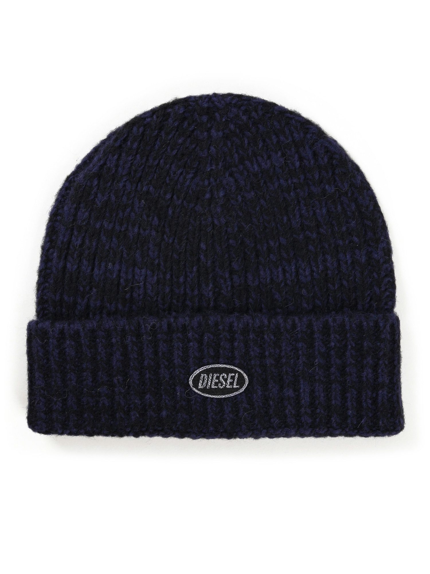 Diesel Beanie Warme Woll-Alpaka-Mix Strickmütze Meliert - BINI Unisex Herren Damen