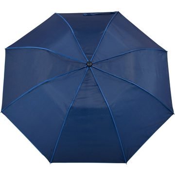 Impliva Taschenregenschirm Falconetti Auf-Automatik farblich passender Griff, auffallend