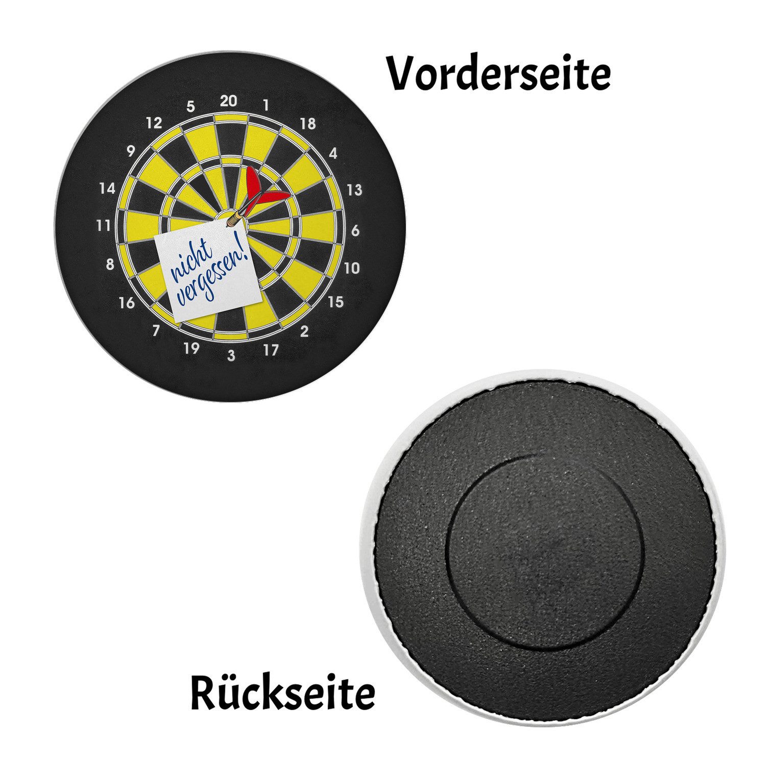 Thumbnail - speecheese Magnet nicht vergessen! Dartscheibe Magnet rund