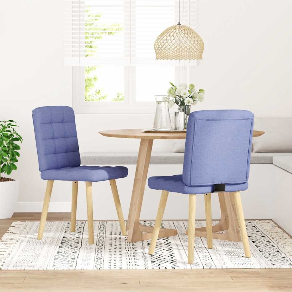 vidaXL Esszimmerstuhl Esszimmerstühle 2 Stk. Jeansblau günstig online kaufen