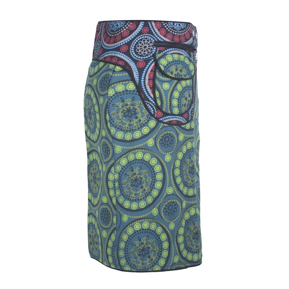 Vishes Wickelrock Wickelrock Knielang Kurz Druckknöpfe Tasche Cacheur, Boho, Elfen, Hippie, Goa Style