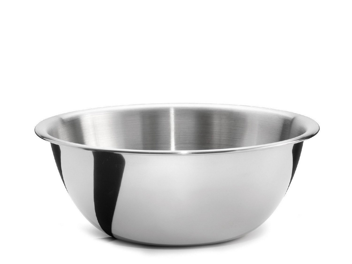 Karl Weis Rührschüssel Küchen- & Servierschüssel Küchenschüssel Salatschüssel Teigschüssel, Edelstahl, (hochwertig verarbeitete 6 Liter Edelstahlschüssel), bordierter Rand, außen hochglanzpoliert, innen satiniert