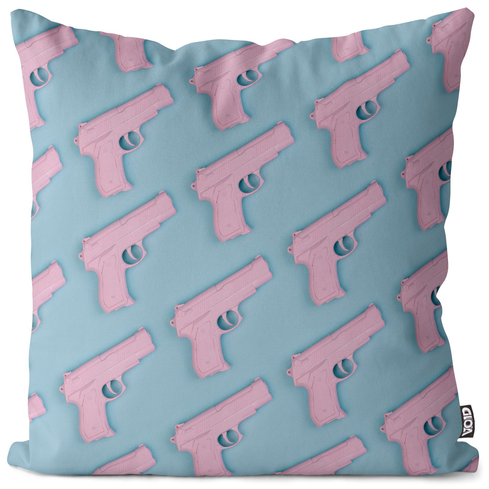 VOID Kissenhülle Kissenbezug Zierkissem, Muster Abstrakt Modern Skandinavisch Design Plastik Pistole Rosa Türk