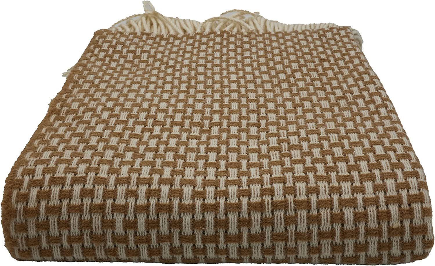 Wolldecke Fair De Luxe Wolldecke 100% Wolle, Plaid/Wohndecke, Beige/Weiß, Heinrich Glaeser Nachf. GmbH – Bild 4 von 4