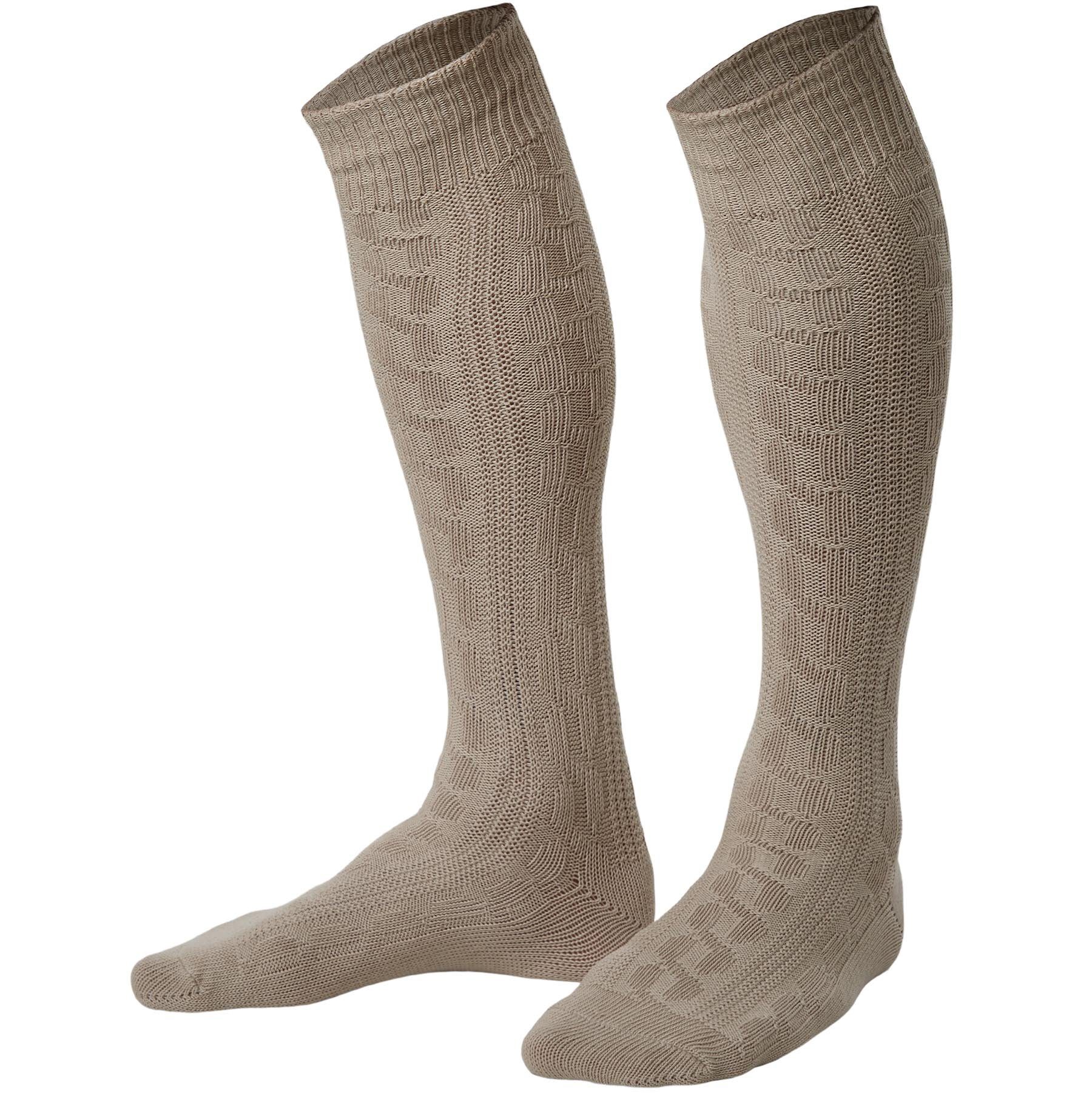 dressforfun Trachtensocken Kniestrümpfe beige