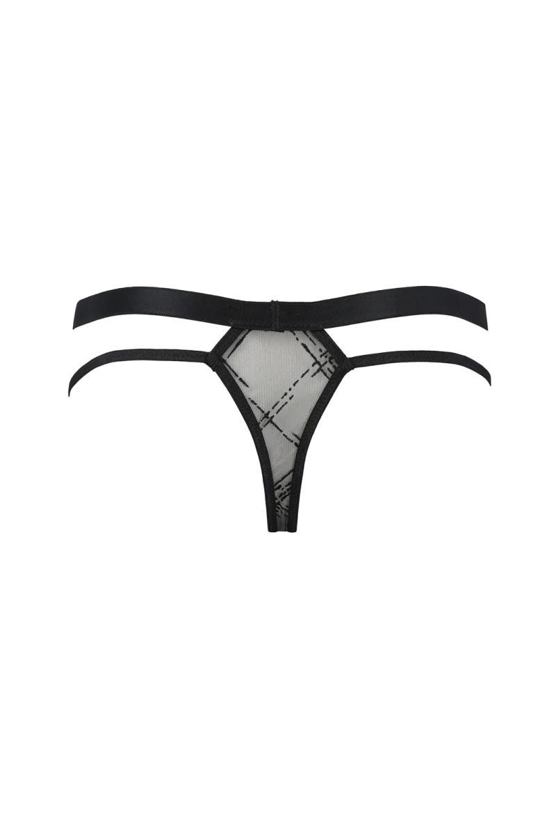 Passion Menswear String Schwarzer transparenter Männer günstig online kaufen
