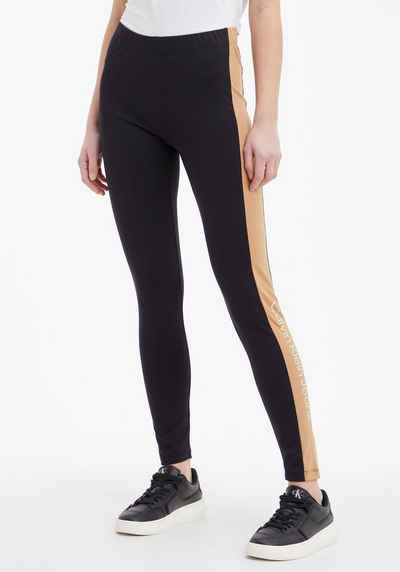 Calvin Klein Jeans Leggings »COLOR BLOCKING LEGGINGS« mit CK-Schriftzug in Kontrastfarbe