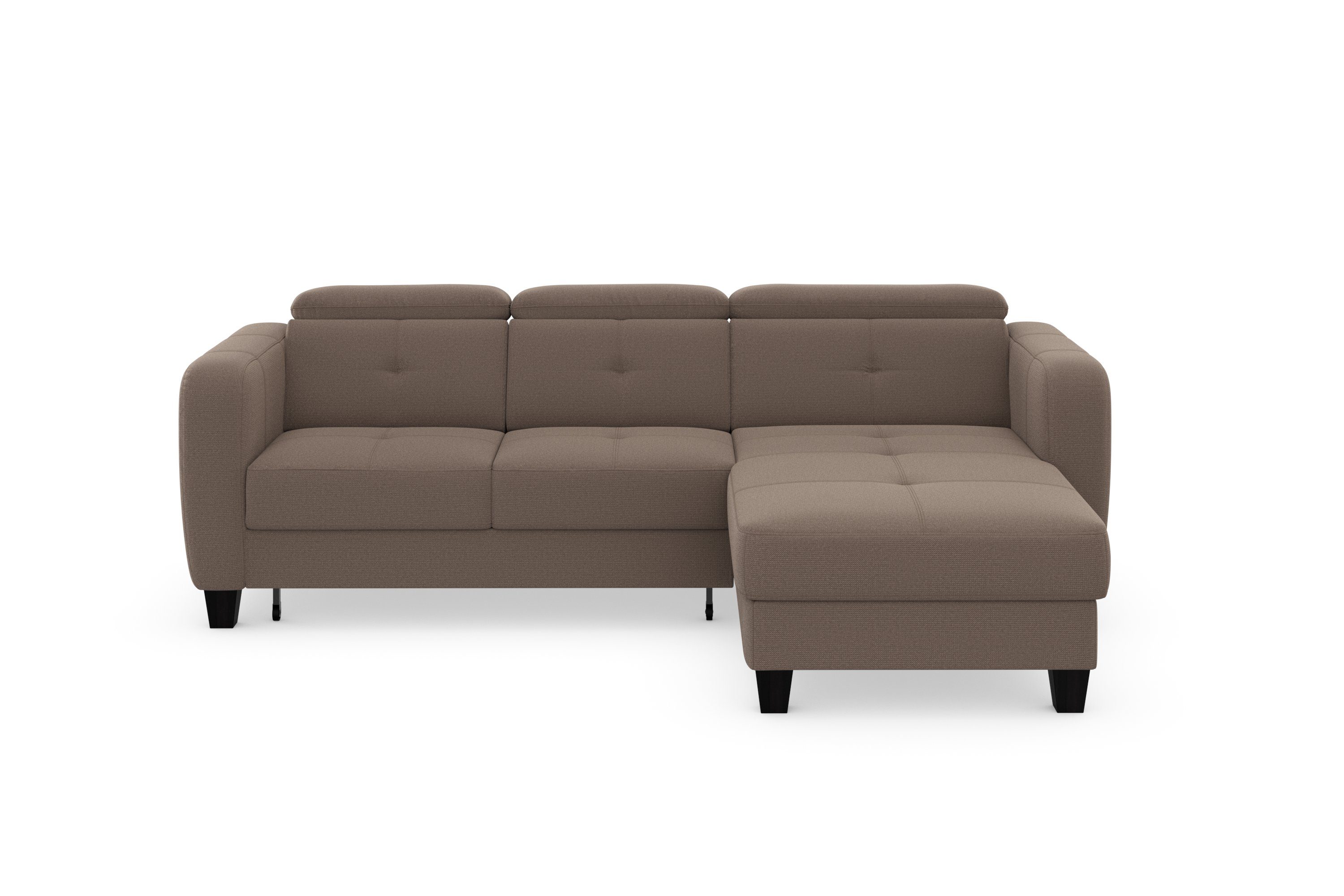 sit&more Ecksofa "Belluci L-Form" inklusive Federkern, wahlweise mit Bettfu günstig online kaufen