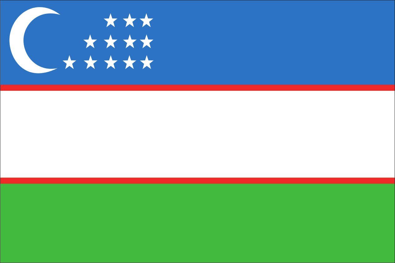 flaggenmeer Flagge Flagge Usbekistan 110 g/m² Querformat