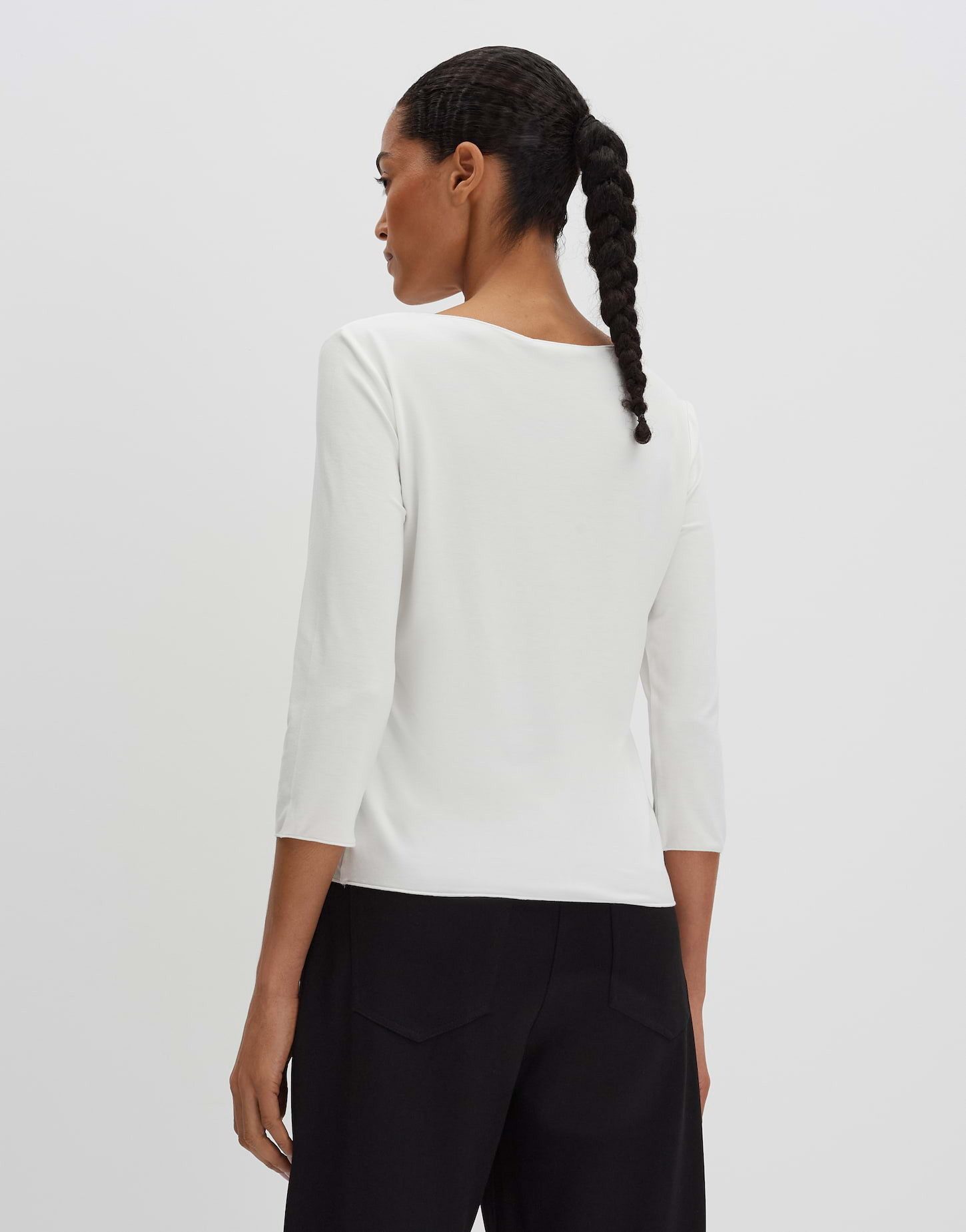someday 3/4-Arm-Shirt Slim aus ECOVERO™ Viskosemix schmale Passform, gerader Schnitt, normale Länge