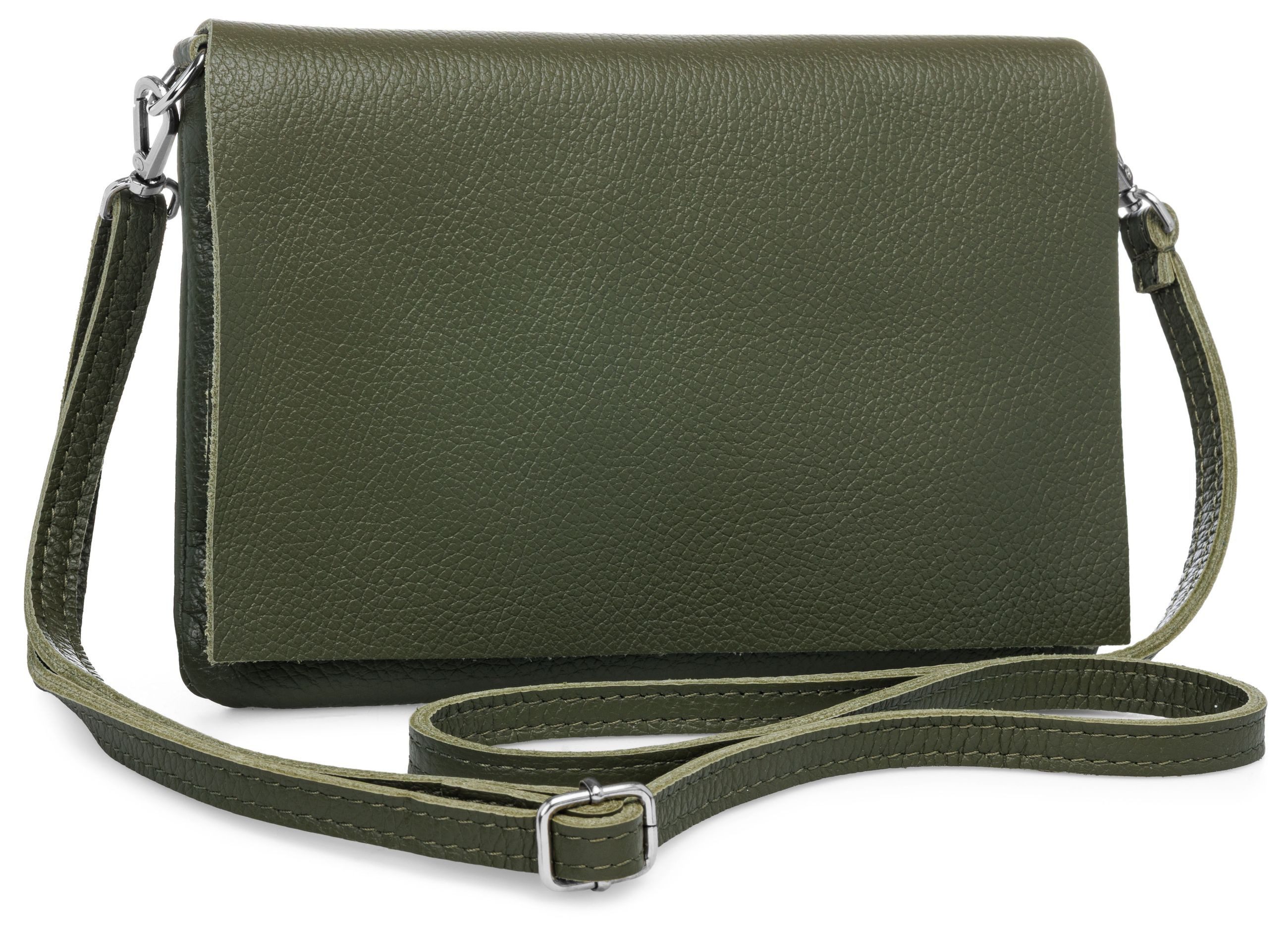 Caspar Clutch Abendtasche Stilvolle Damen Leder Tasche -CLASSIC LINE- Modell No.839, leicht, elegant & unempfindlich - 100% Echtleder - Handmade in Italy