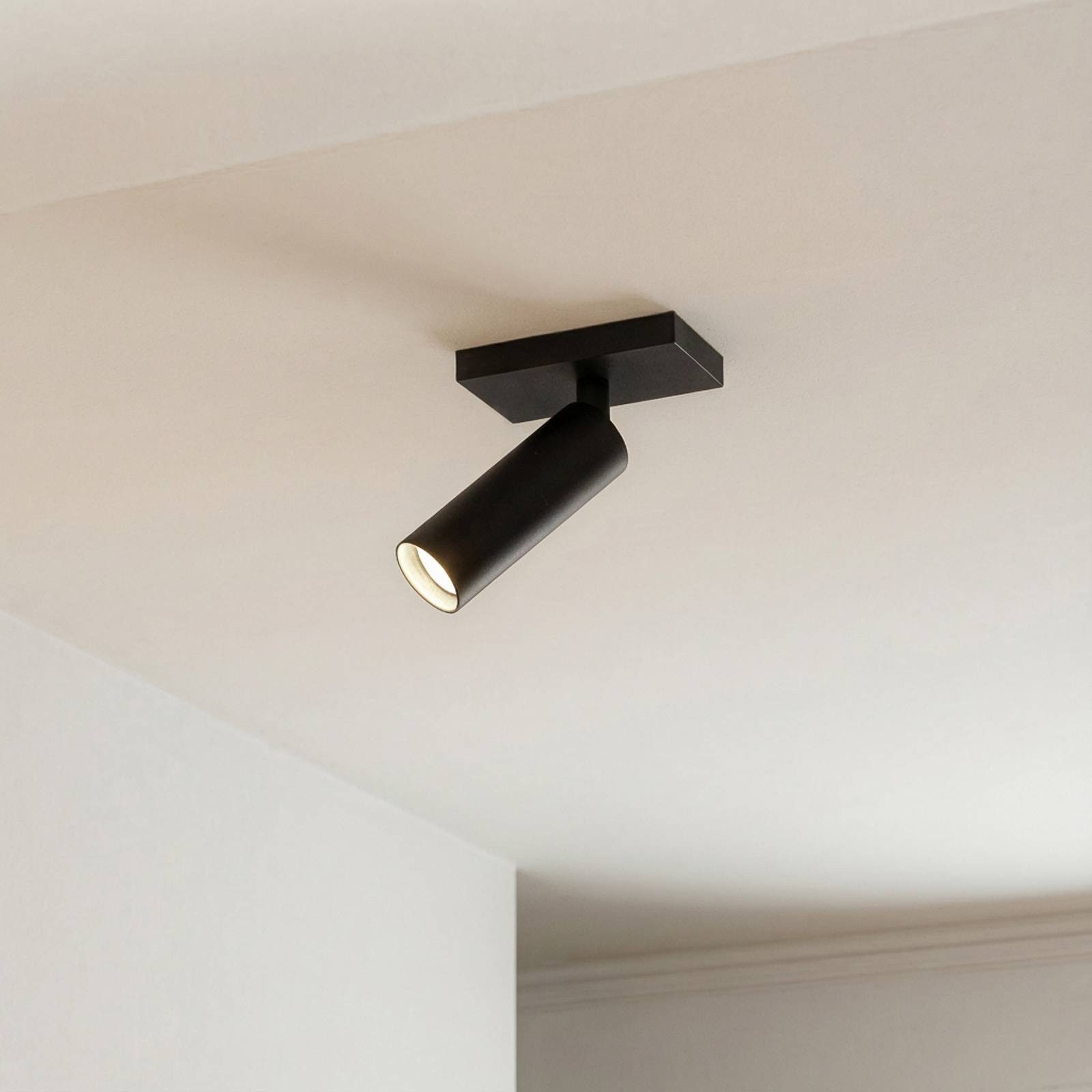 Arcchio Deckenstrahler Brinja Slim, Metall, Schwarz IP20, 1 x 5 W LED (GU10 MR11)
