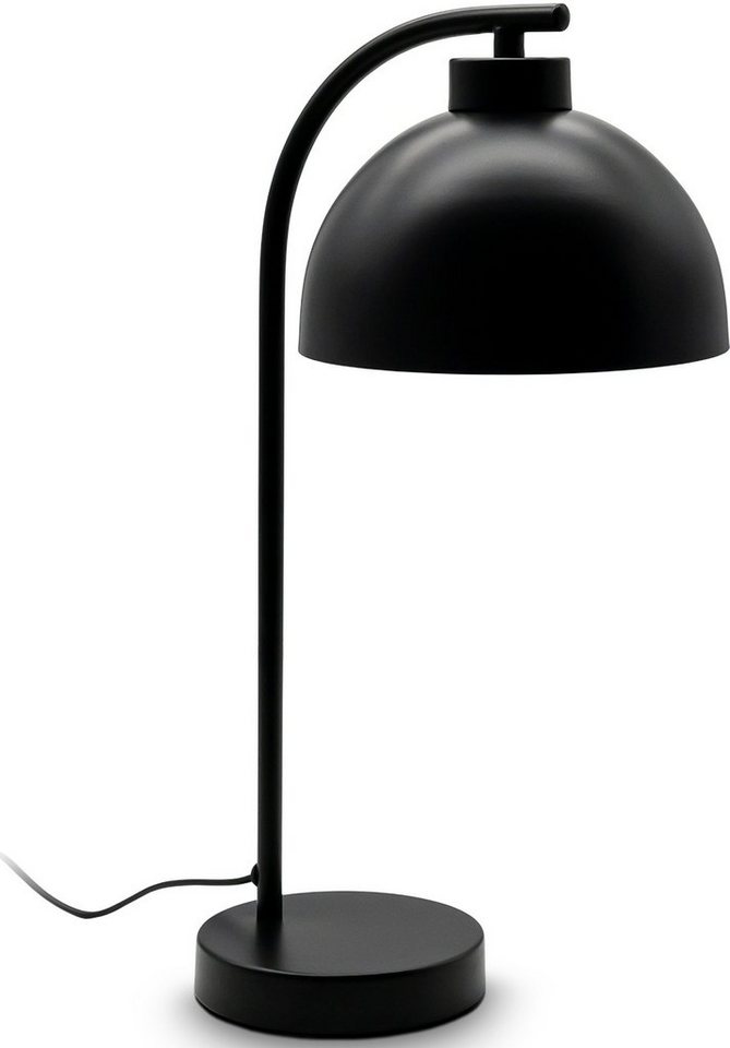 B.K.Licht Tischleuchte BK_TL1530 Retro Tischlampe, Schwarz, E14-Fassung,  mit Kabelschalter, ohne Leuchtmittel, 1-Flammig, ohne Leuchtmittel (max.  25W), 12x44x24 cm (BxHxT)