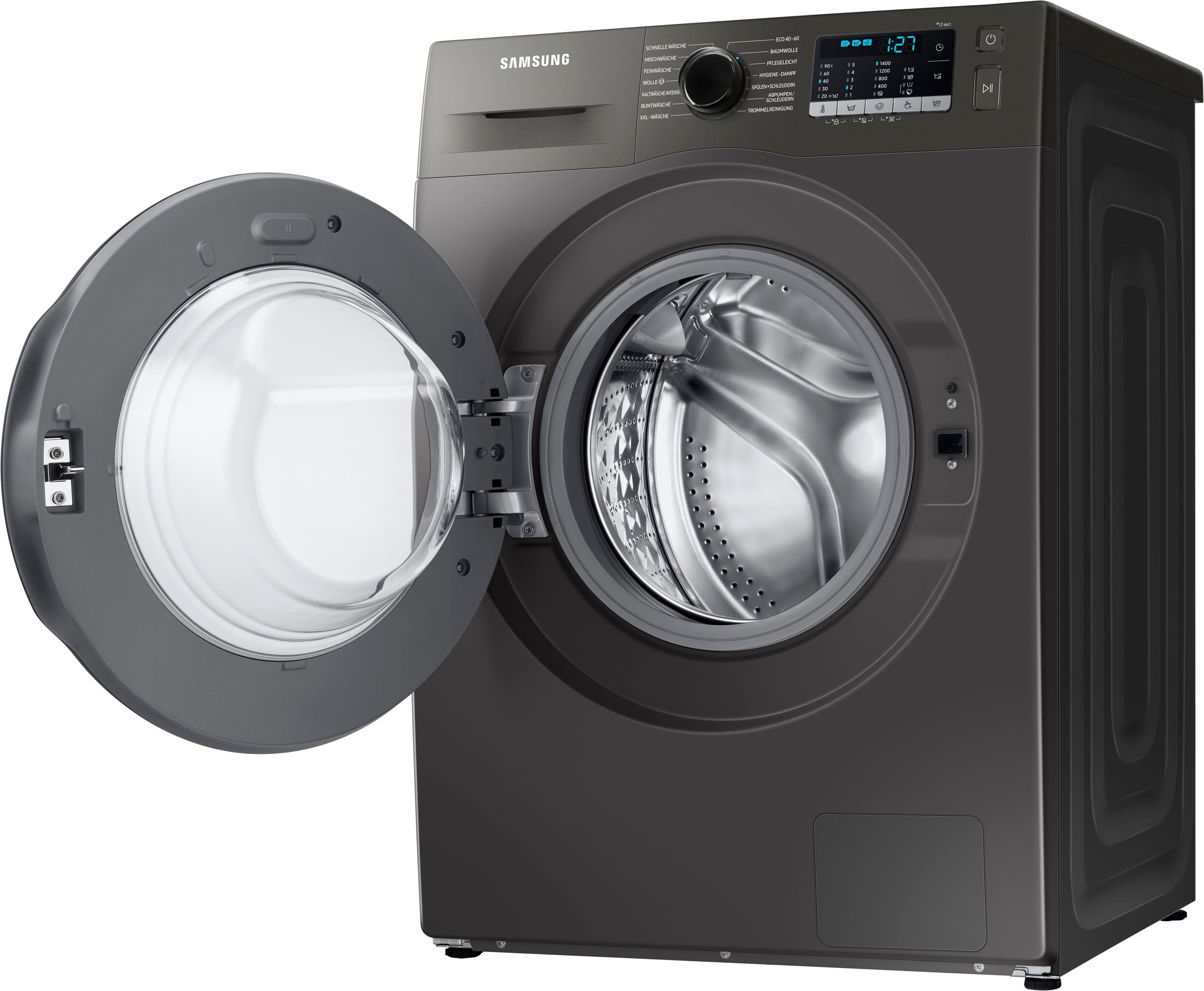 Samsung Waschmaschine WW5000T WW70TA049AX, 1400 INOX U/min, 7 FleckenIntensiv-Funktion kg