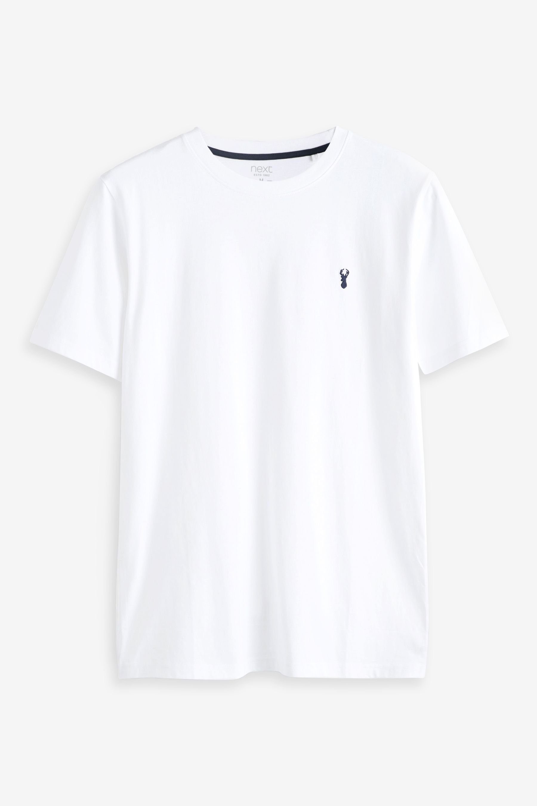 mit Next (1-tlg) Hirschmotiv T-Shirt White T-Shirt
