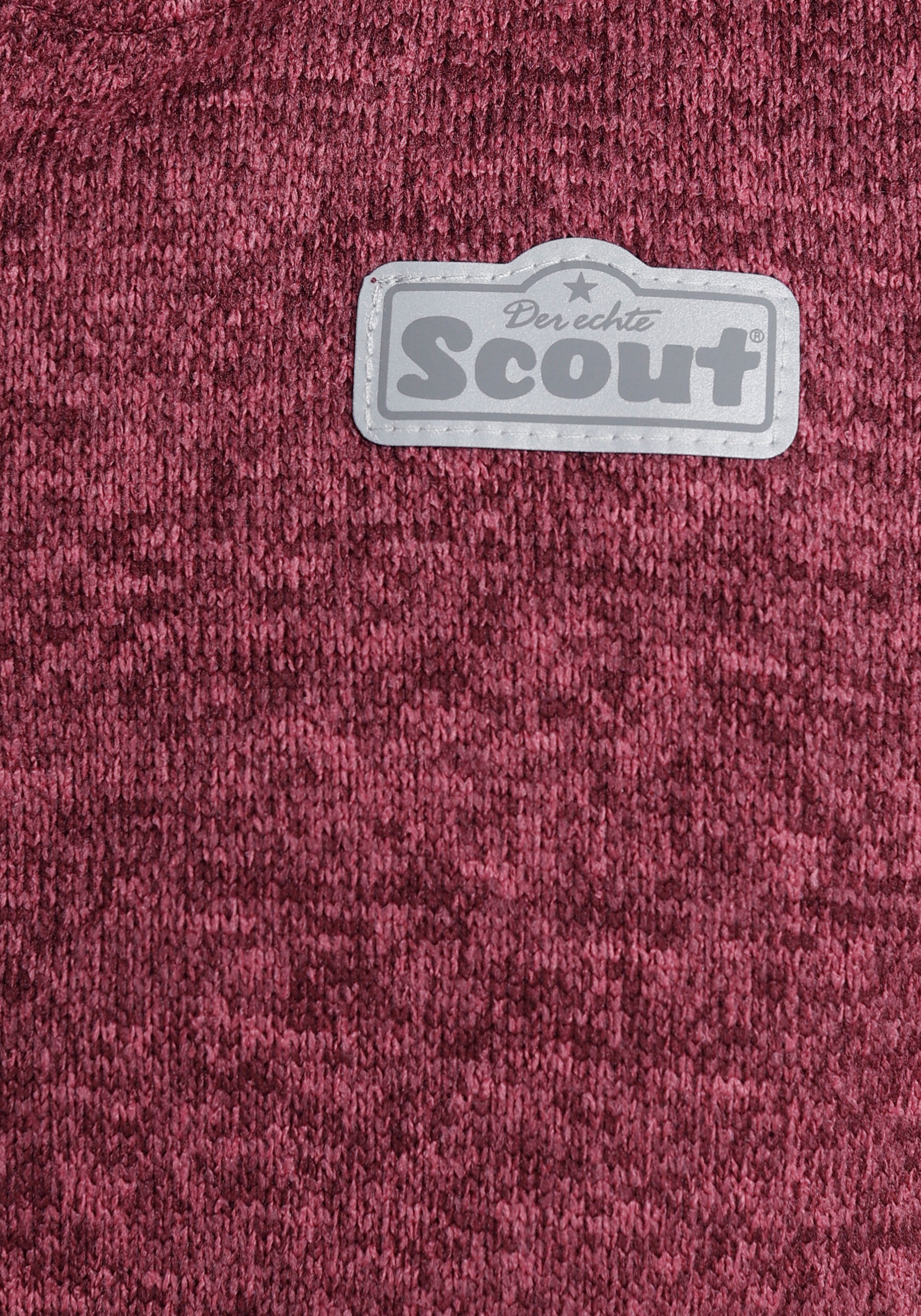 Badge Fleecejacke Material) beere Scout (Strickfleecejacke reflektierendem aus CAMPFIRE mit nachhaltigem