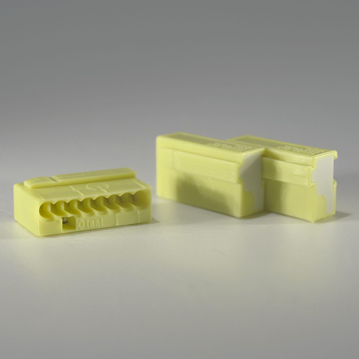 WAGO Verbindungsdosenklemme 50 WAGO Micro-Steckklemmen 8x 0,6-0,8 mm² - gelb
