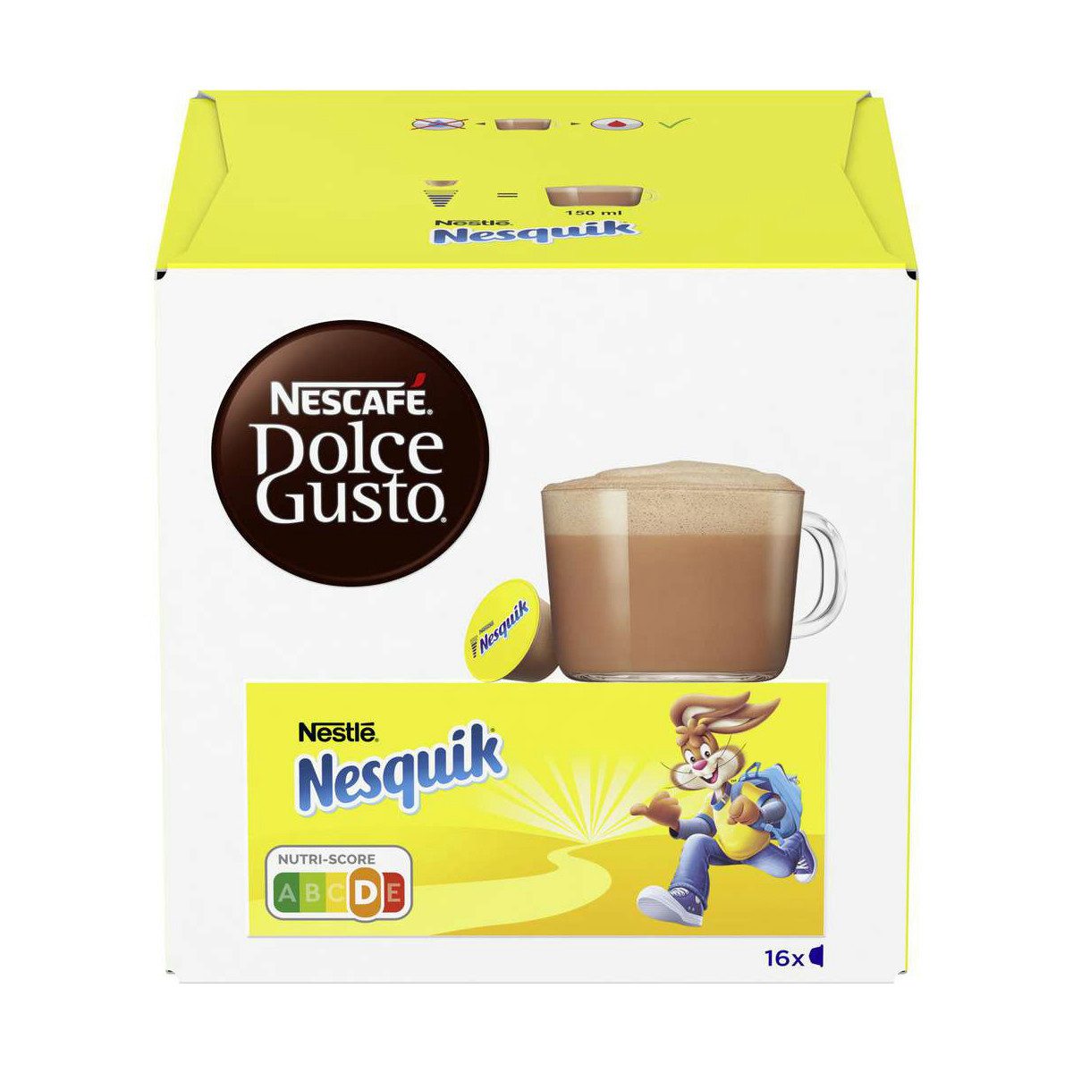 NESCAFE Kakao, Nescafe Dolce Gusto Nesquik Trinkschokolade 16 Kapseln 3er Pack