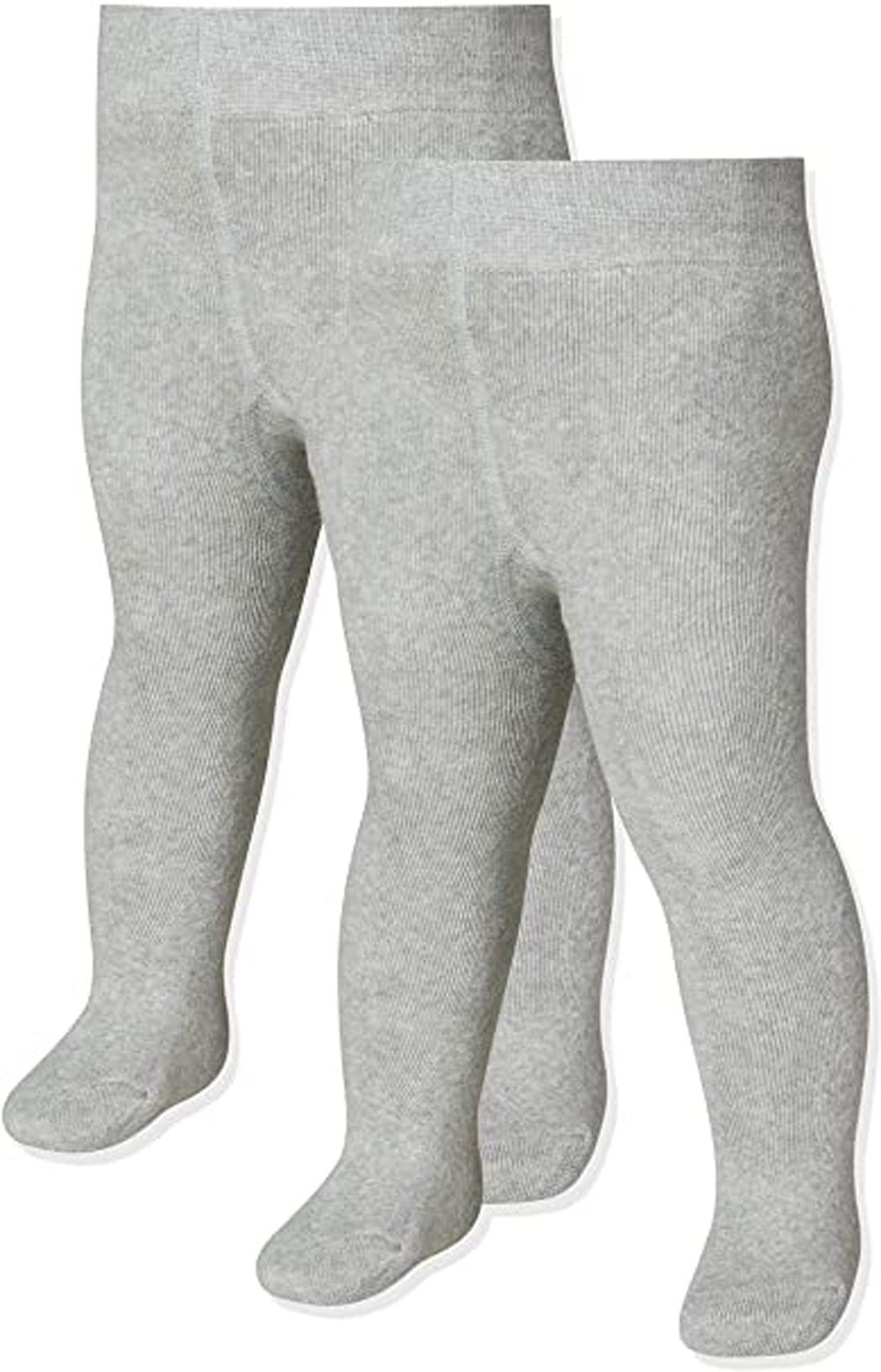Thermostrumpfhose Warme Baby Frottee Strumpfhose in Grau Doppelpack