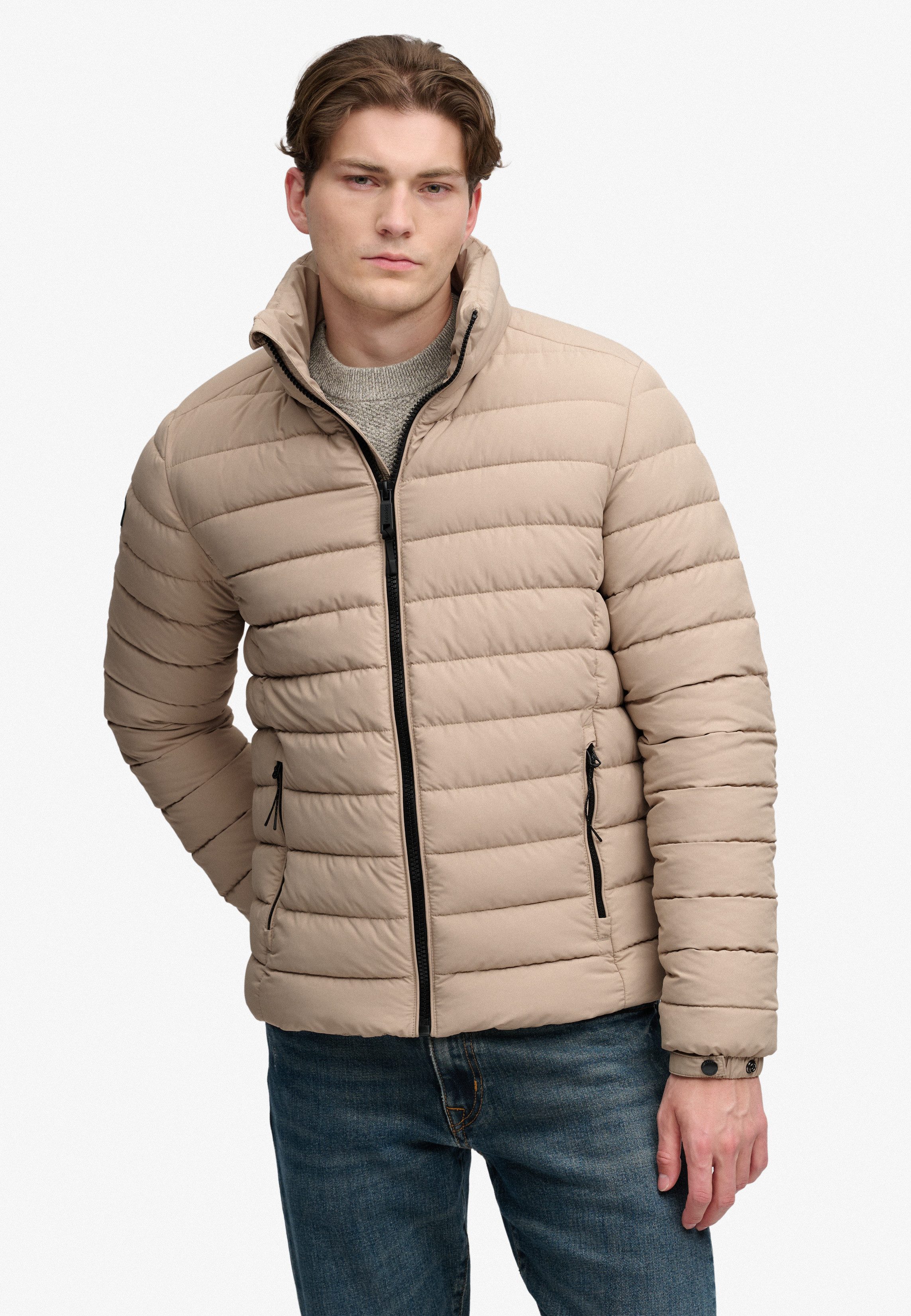 Superdry Steppjacke FUJI MIDWEIGHT PADDED JKT Kunstfaser, slim fit